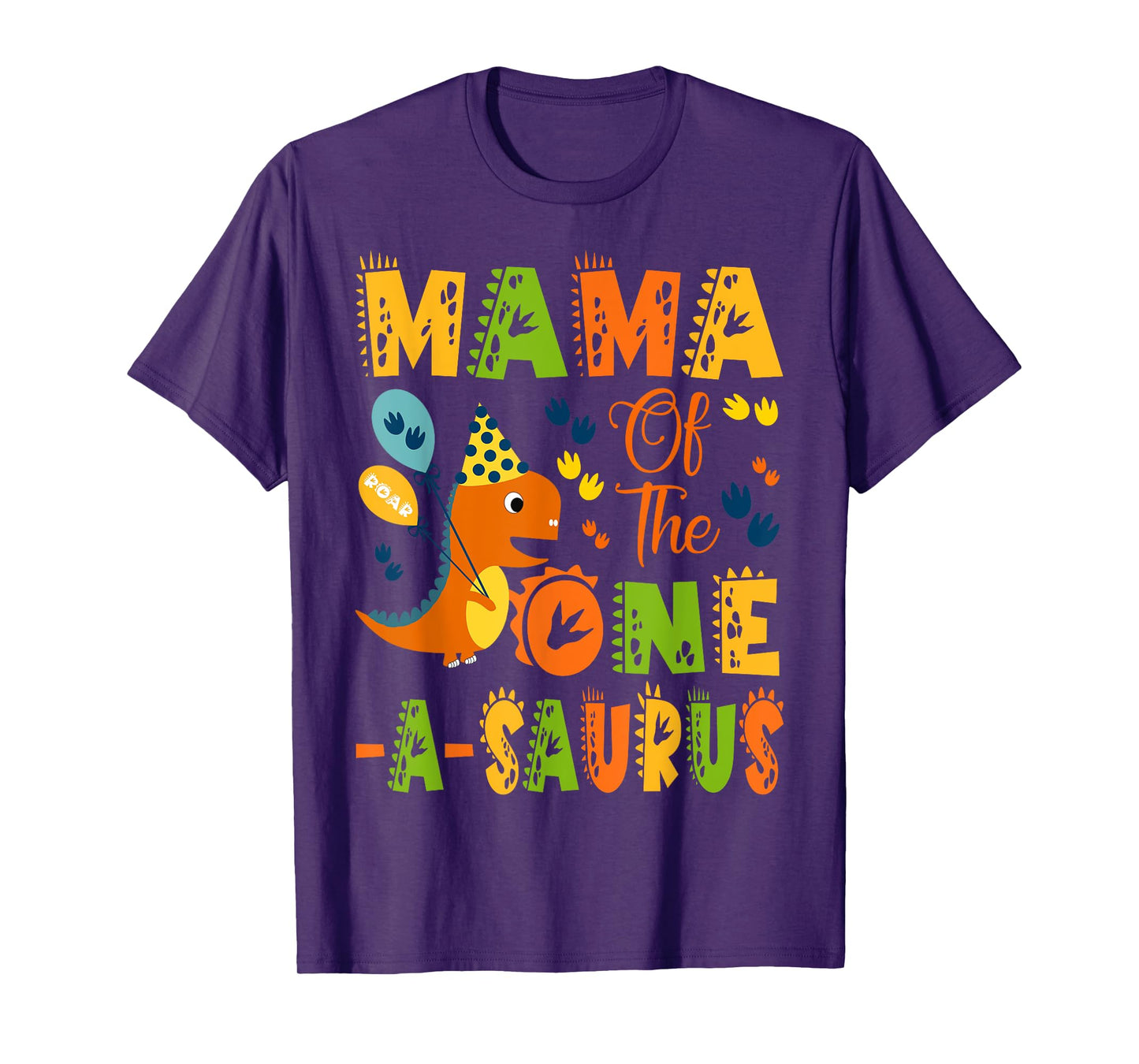 Mama of The One-A-Saurus 1St Birthday Dinosaur Party T-Shirt