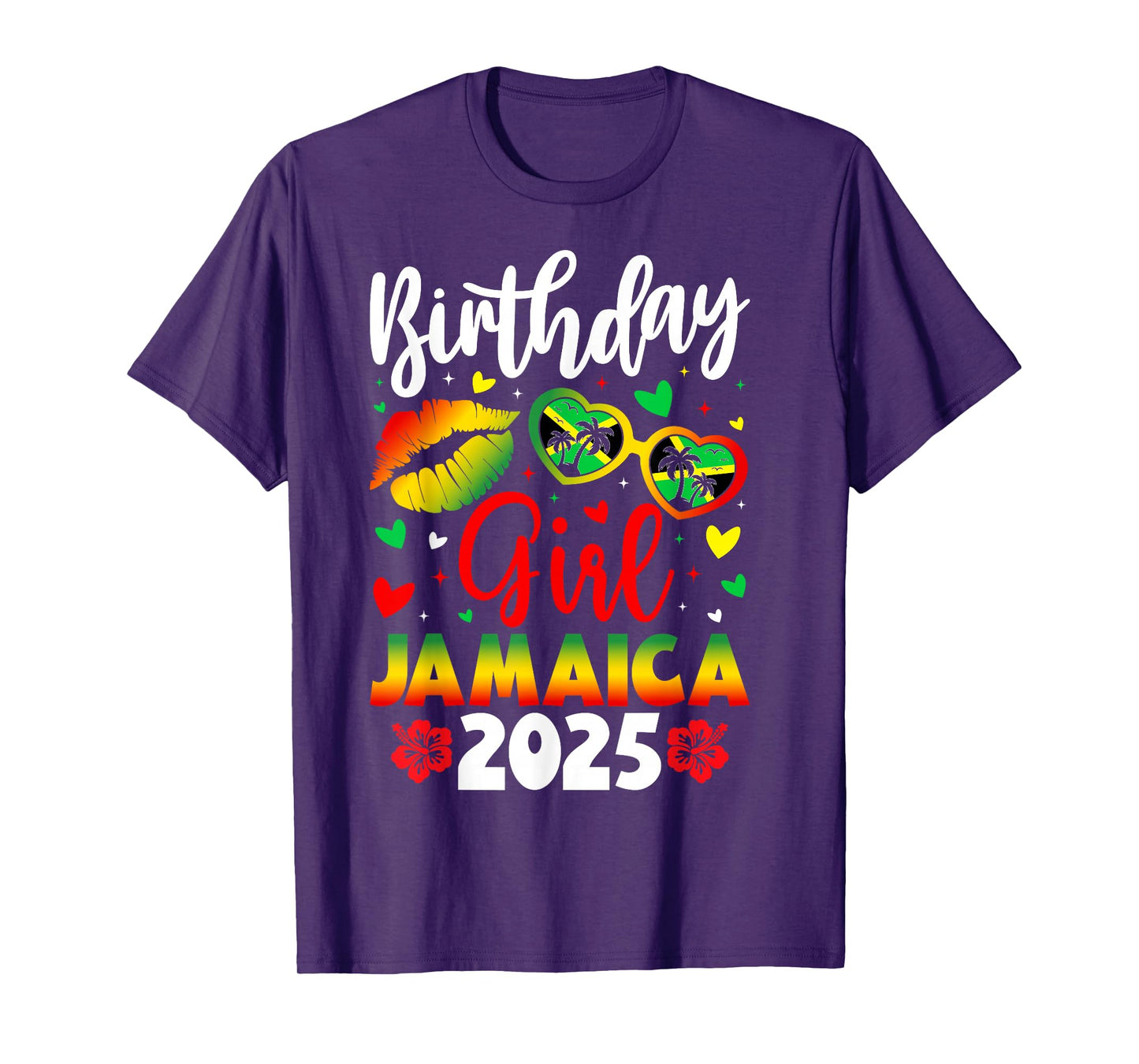 Jamaica Birthday Girls 2025 Birthday Party Squad Girls Trip T-Shirt