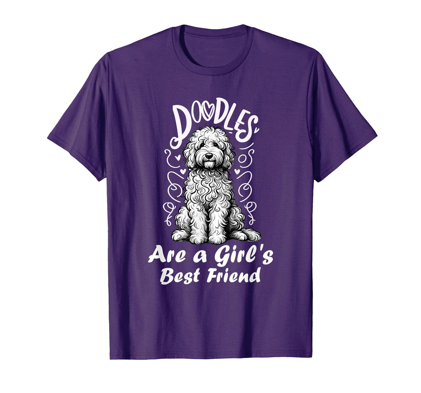 Doodles Are A Girl's Best Friend Golden Labradoodle Doodle T-Shirt