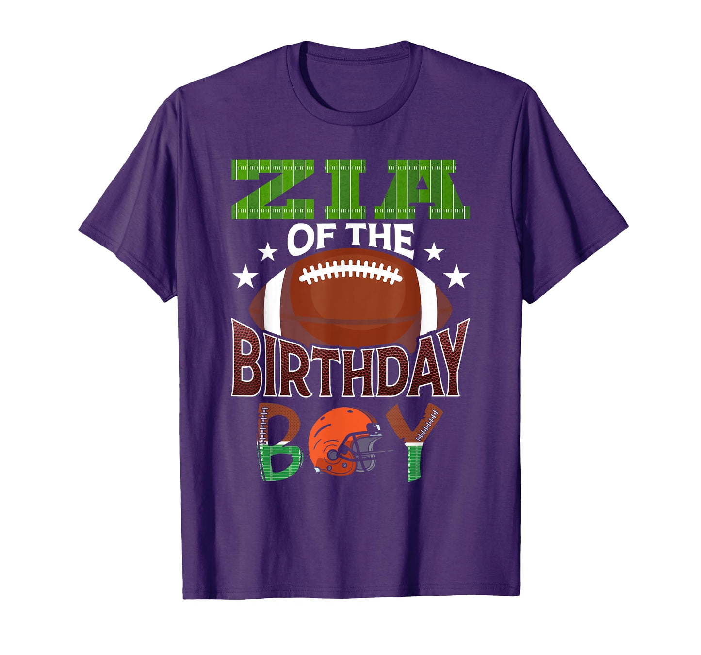 Zia of The Birthday Boy Football Party Family Matching T-Shirt