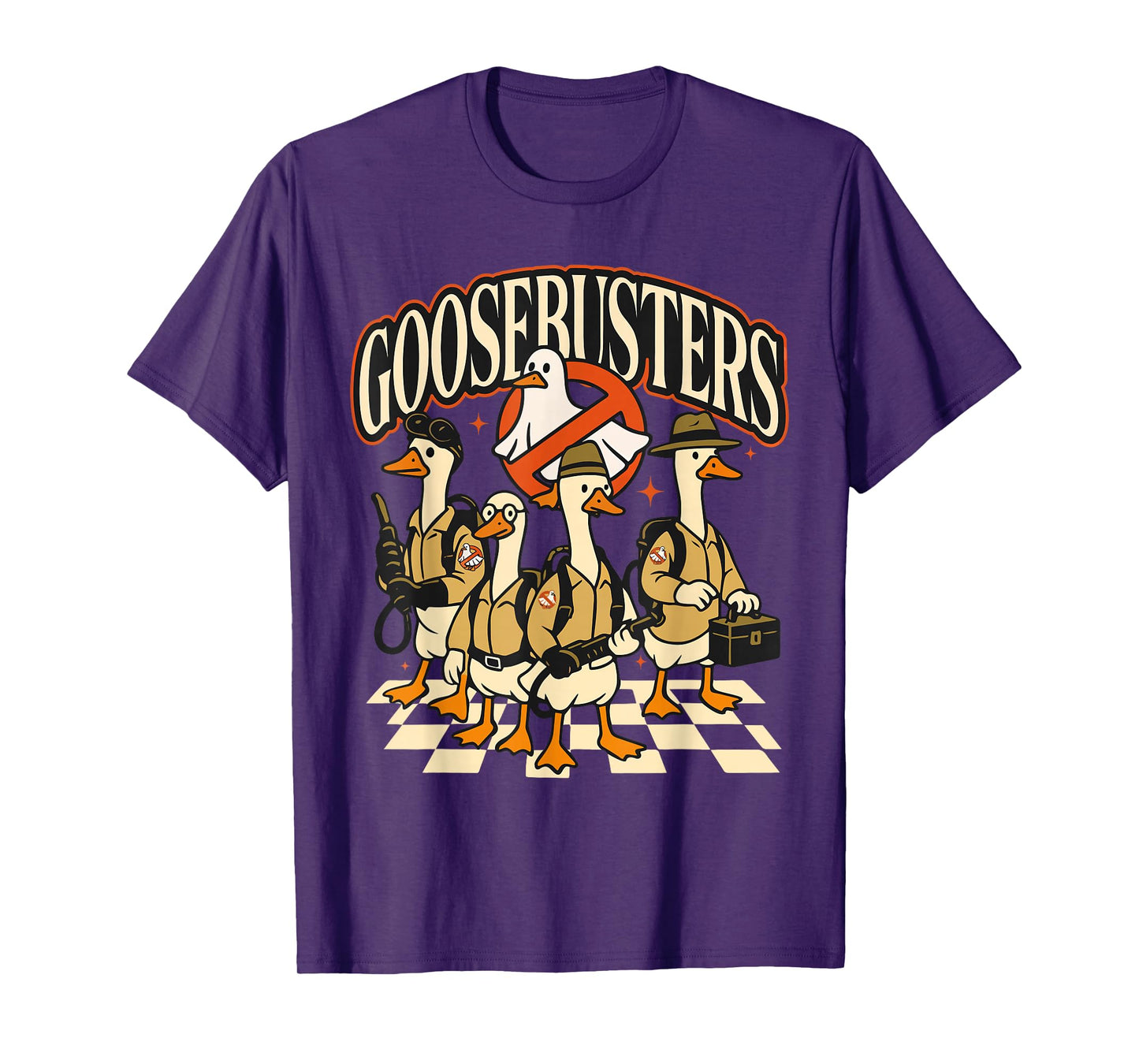 Goosebusters Halloween Goose Spooky Goosey Funny Meme Trendy T-Shirt