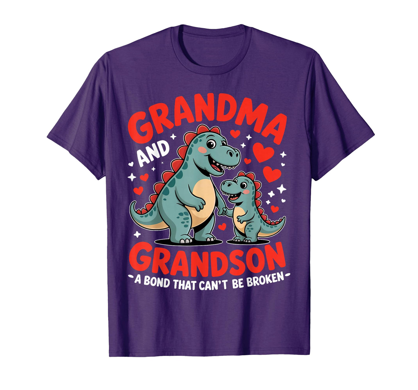 Grandma and Grandson A Bond That Can't Be Broken Dinosaur T-Shirt