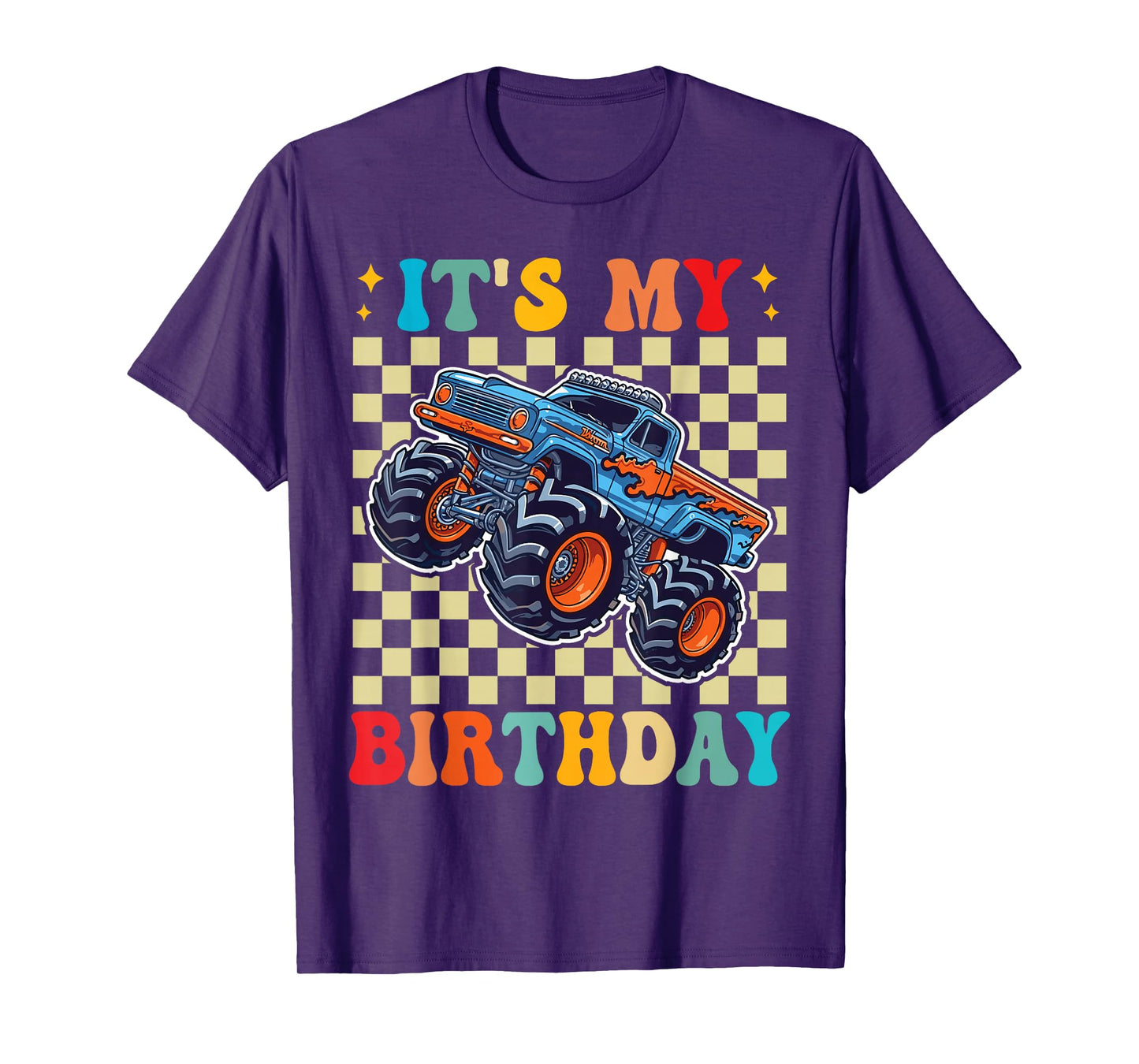 It's My Birthday Monster Truck Car Gifts Birthday Boys T-Shirt