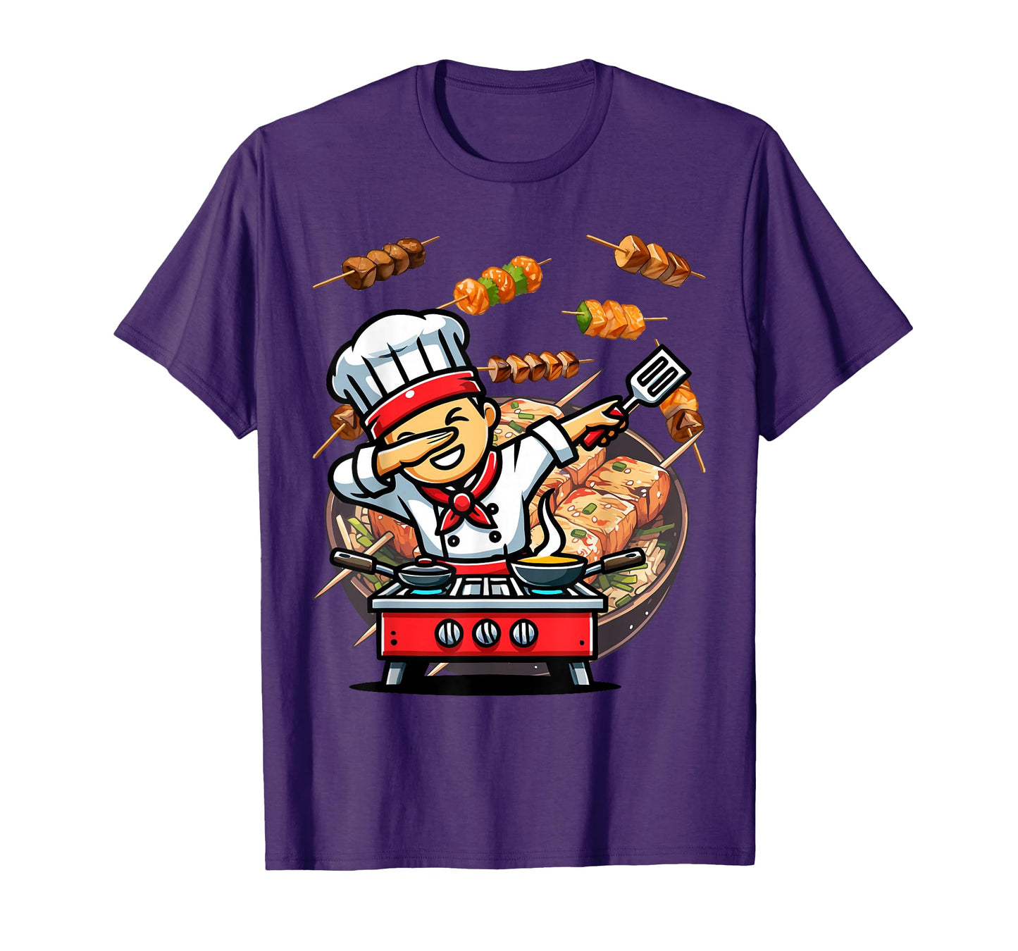Dabbing Hibachi Chef Funny T-Shirt