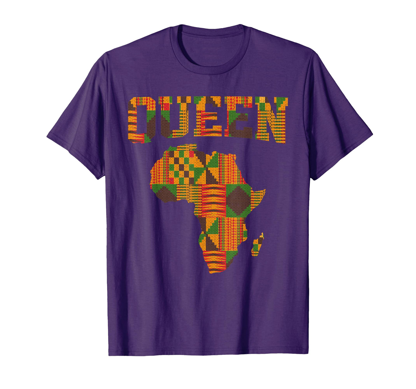 African Queen Art For Women Girls Kente Cloth African Print T-Shirt