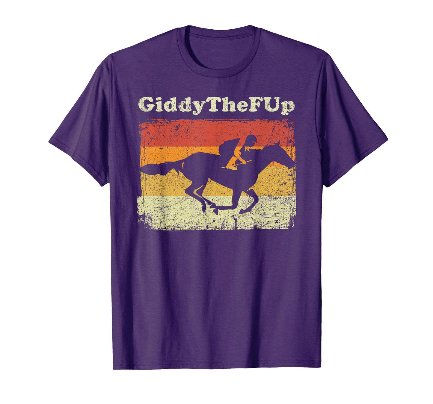 Funny Horse Racing Vintage Giddythefup Derby Horse Race T-Shirt