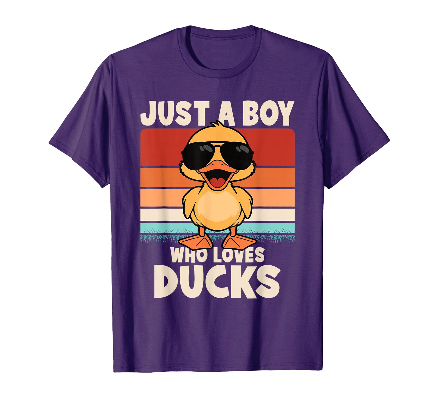 Just A Boy Who Loves Ducks Funny Duck Boys Kids T-Shirt