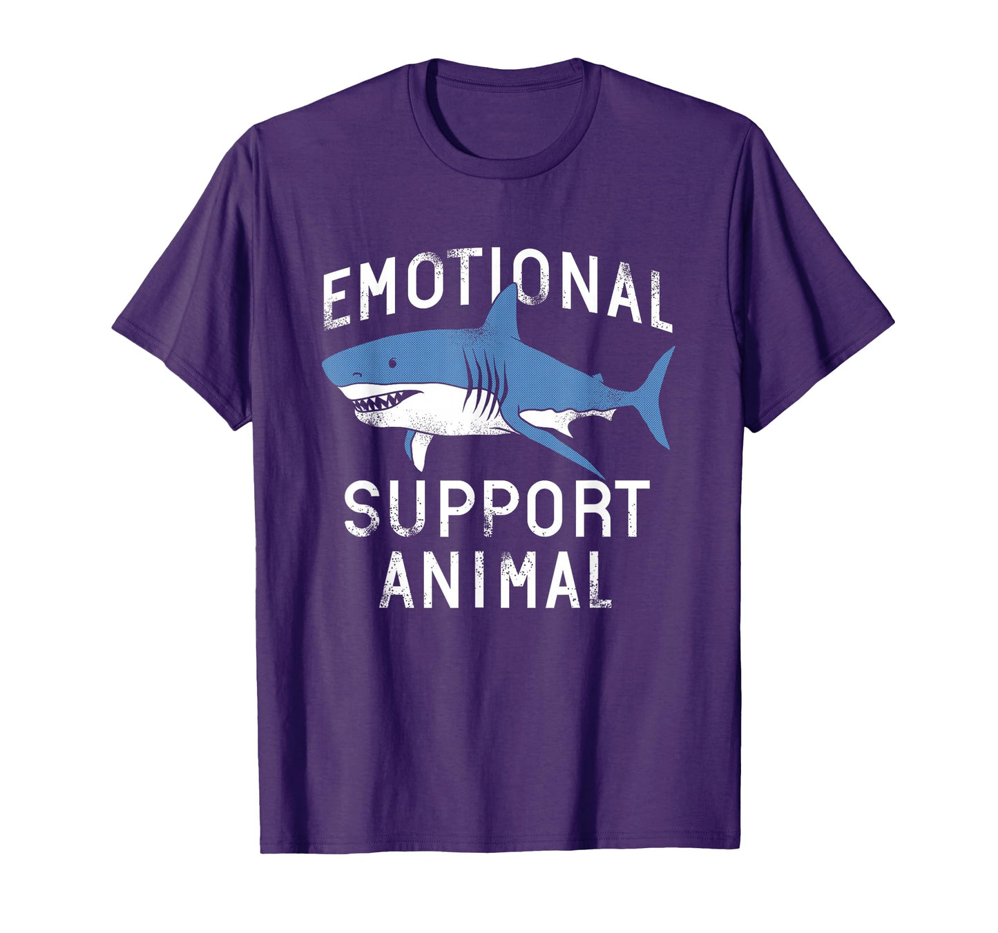 Emotional Support Animal Funny Scary Shark Pun Humor Shark T-Shirt