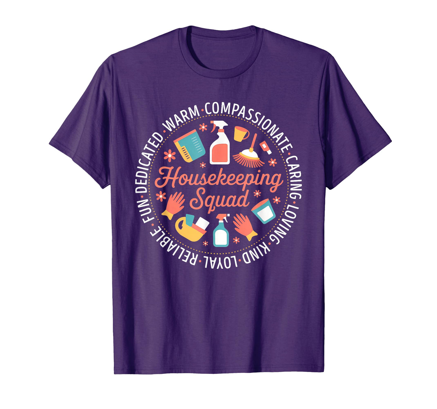 Housekeeping Squad Team Cleaner Environmental Services Week T-Shirt