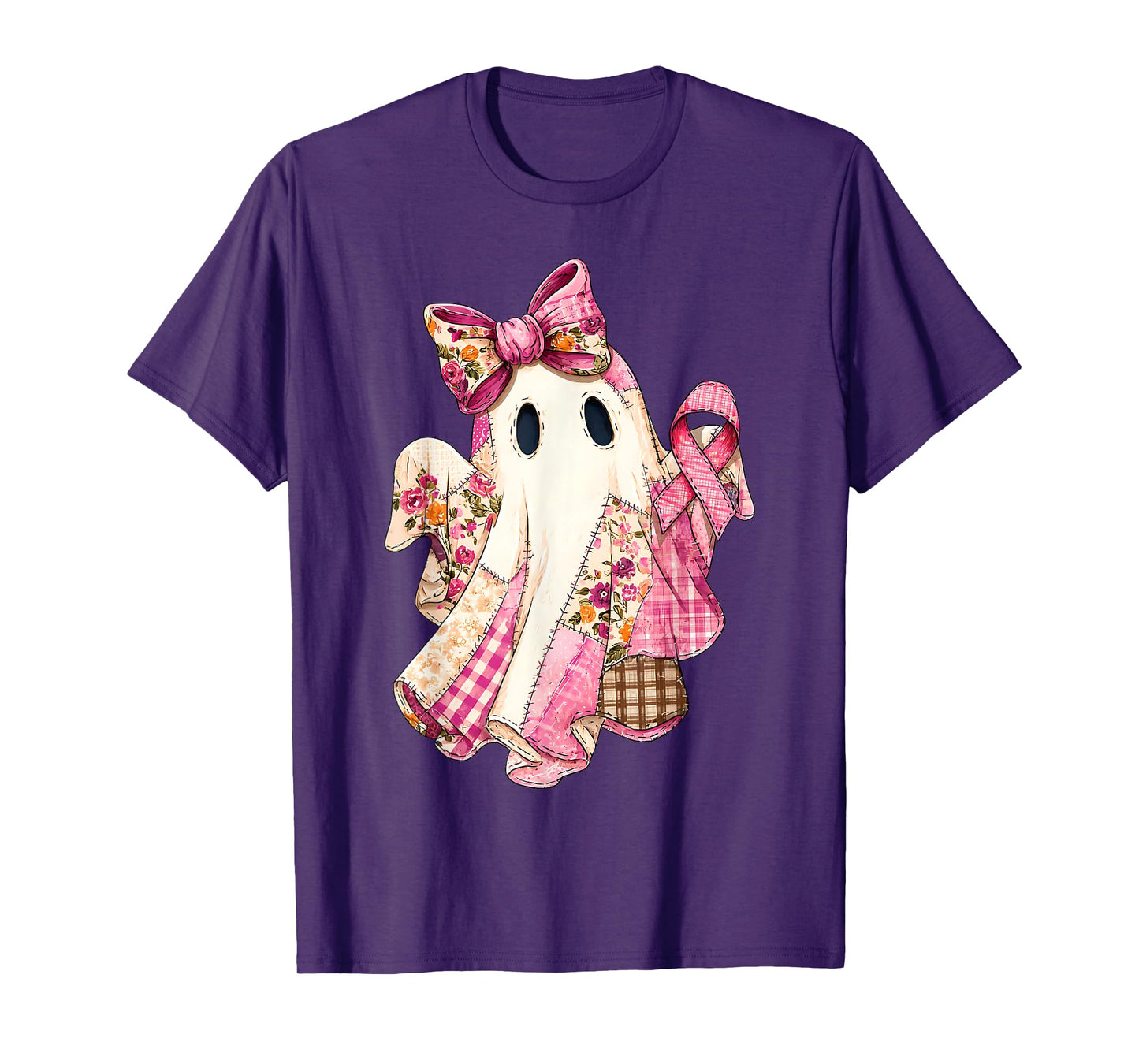 Breast Cancer Hope Strength Faith Survivor Ghost Wear Pink T-Shirt