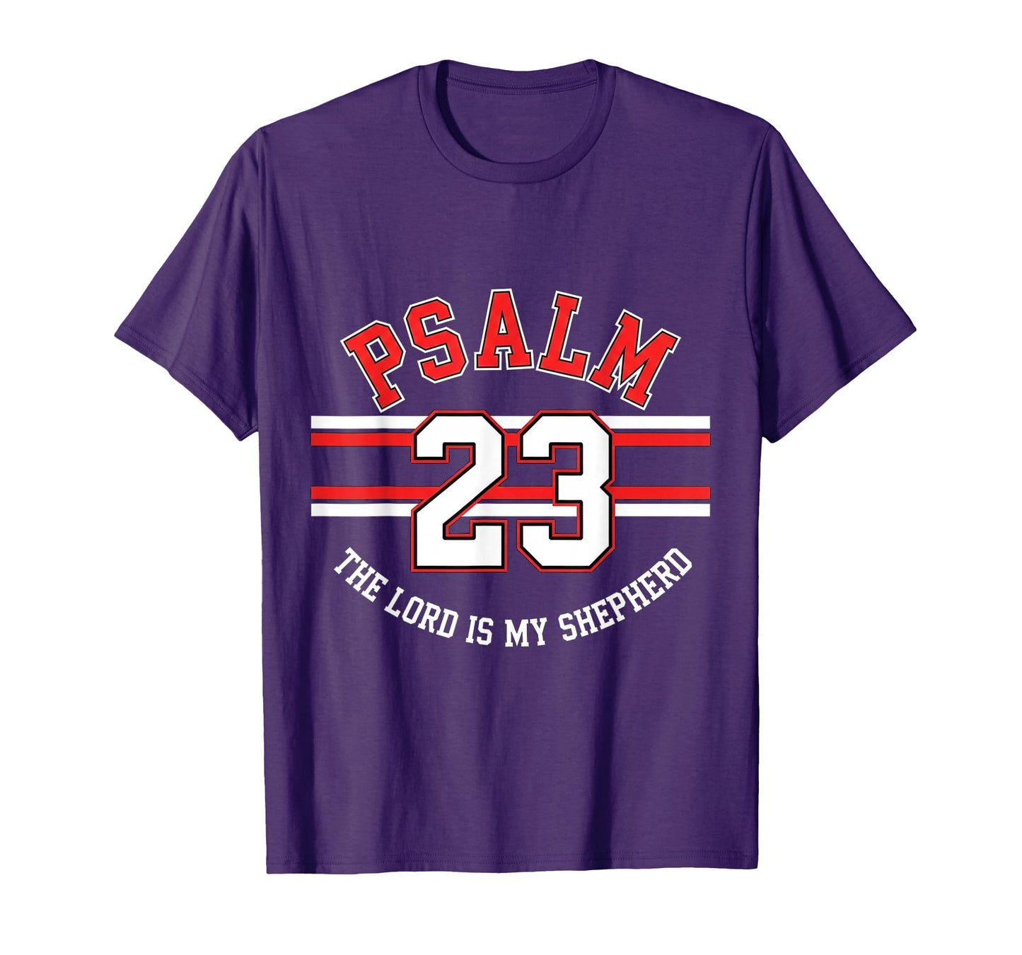 The Lord is My Shepherd Psalm 23 Christian Military Police T-Shirt