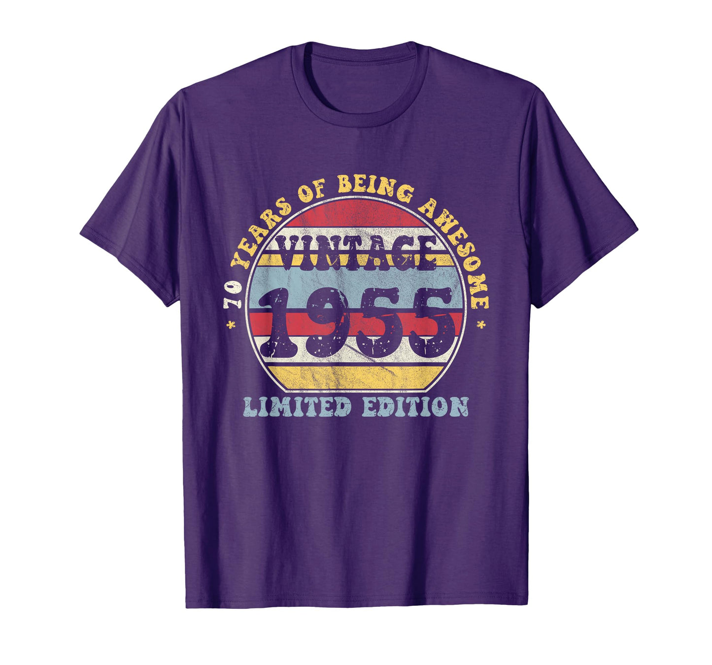 Vintage 1955 Limited Edition 70-Year-Old Gifts 70th Birthday T-Shirt