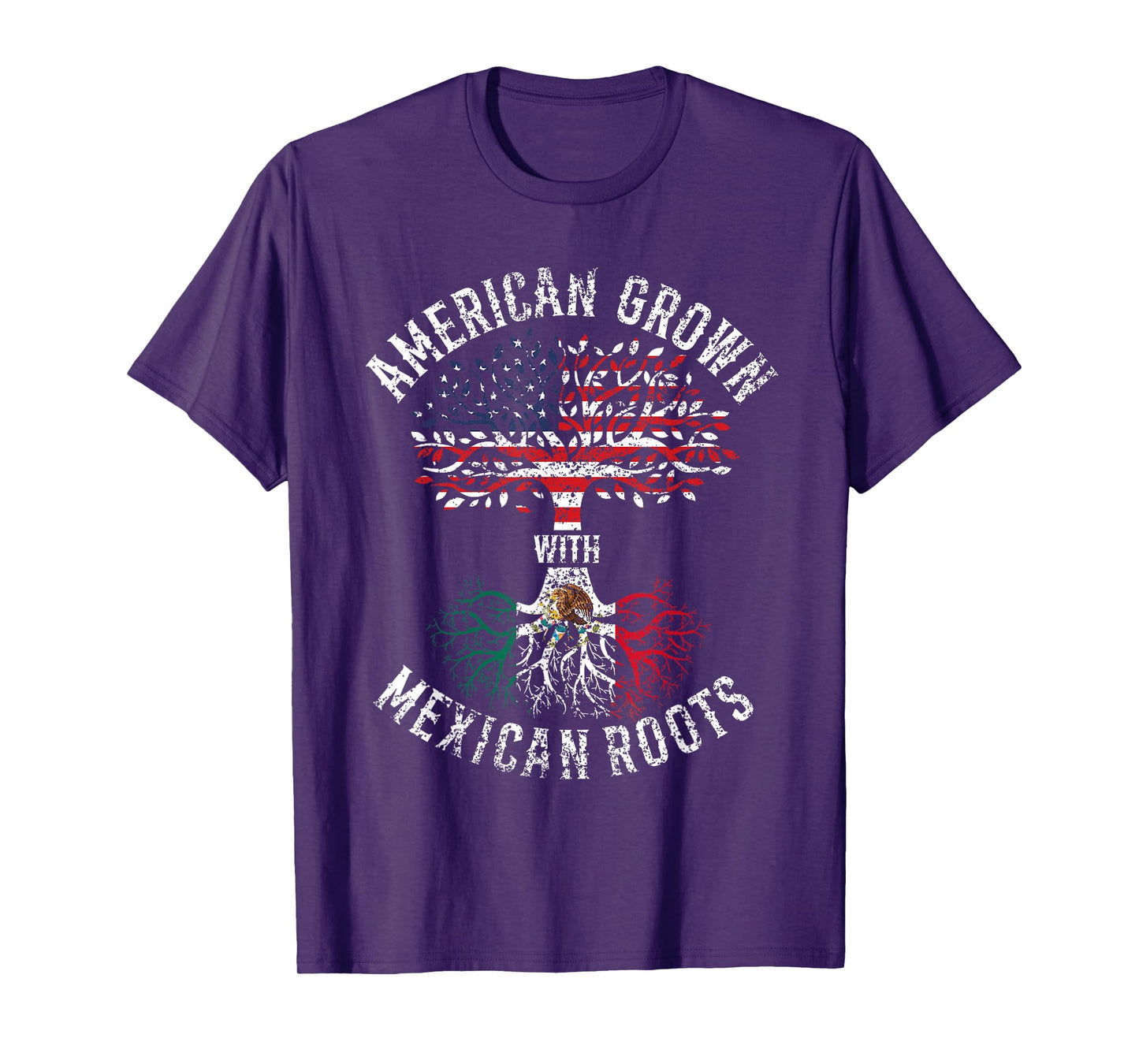 American Grown with Mexican Roots USA Mexico T-Shirt