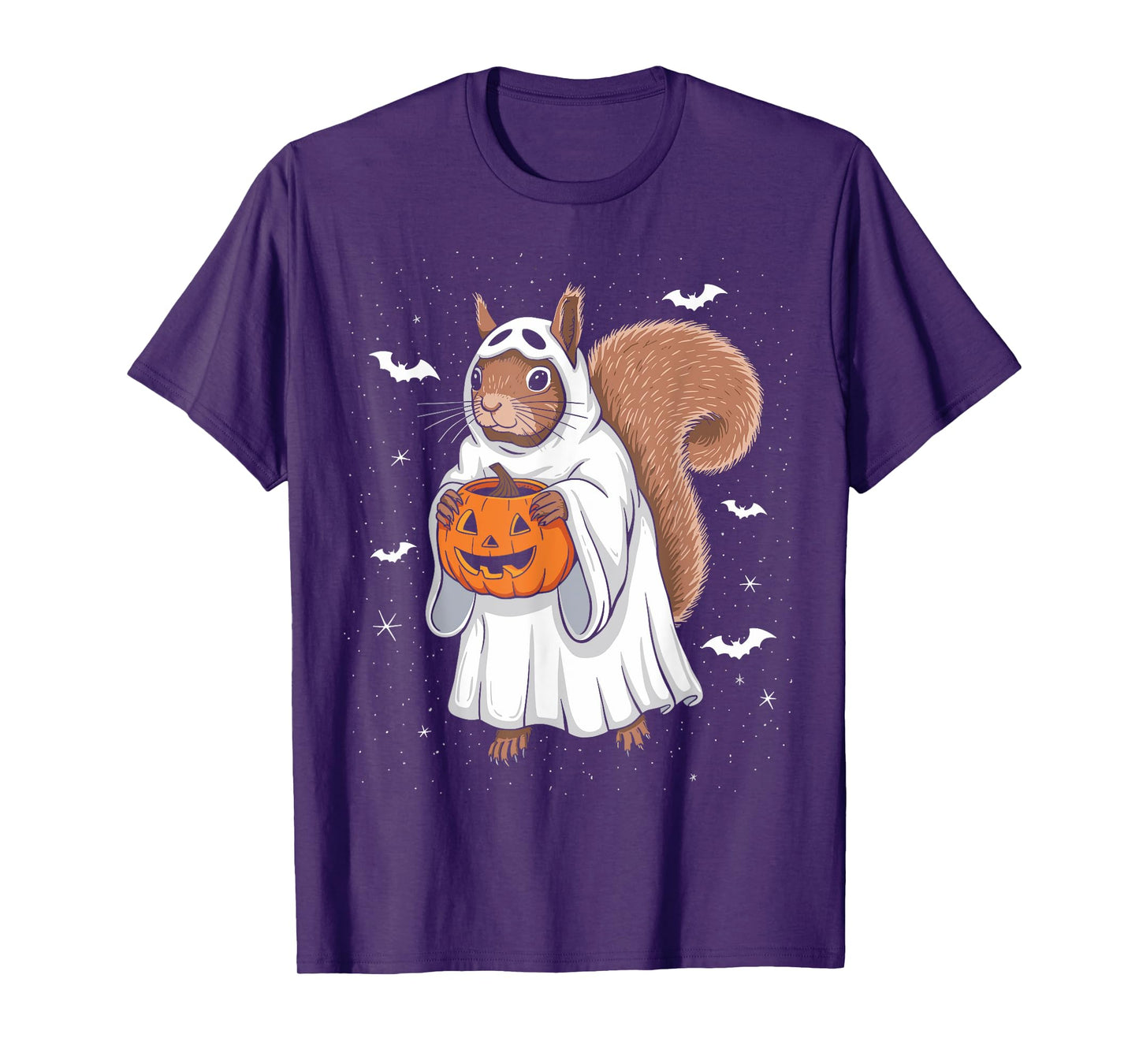 Funny Ghost Squirrel Lovers Spooky Halloween Costume T-Shirt
