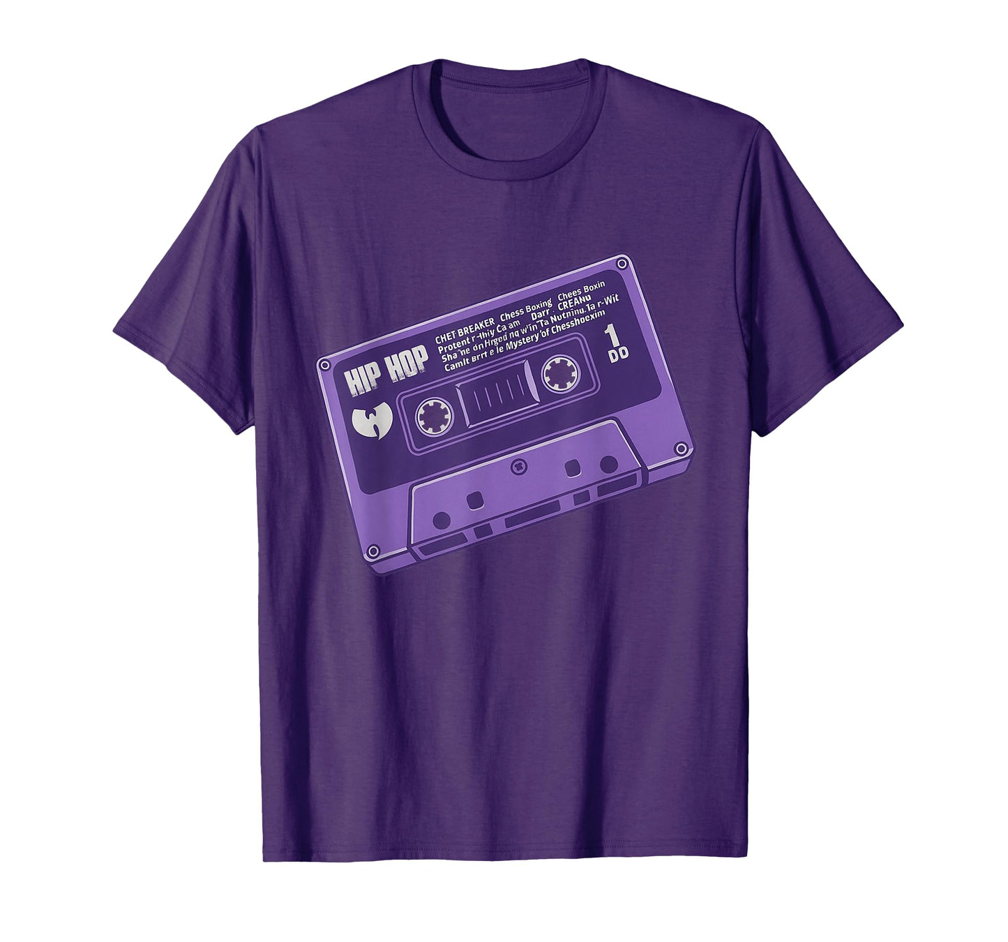 Purple Cassette Tape Retro Vintage 90s Hip Hop Music Lover T-Shirt