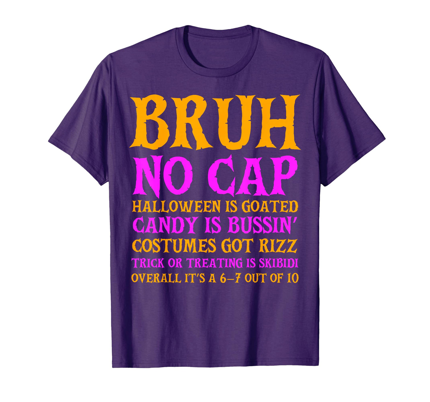 Cool Gen Z & Gen Alpha Halloween Party Slang Shirt Teen Boys T-Shirt