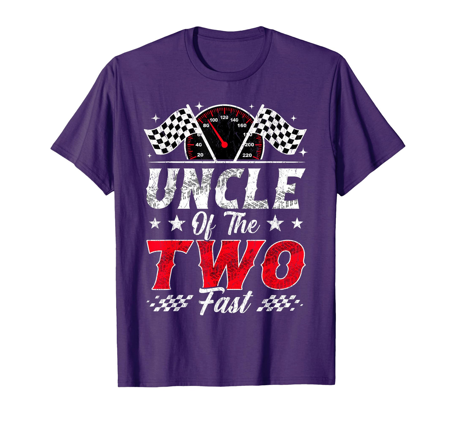 Uncle of The Two Fast 2nd Birthday Racing Car Family T-Shirt