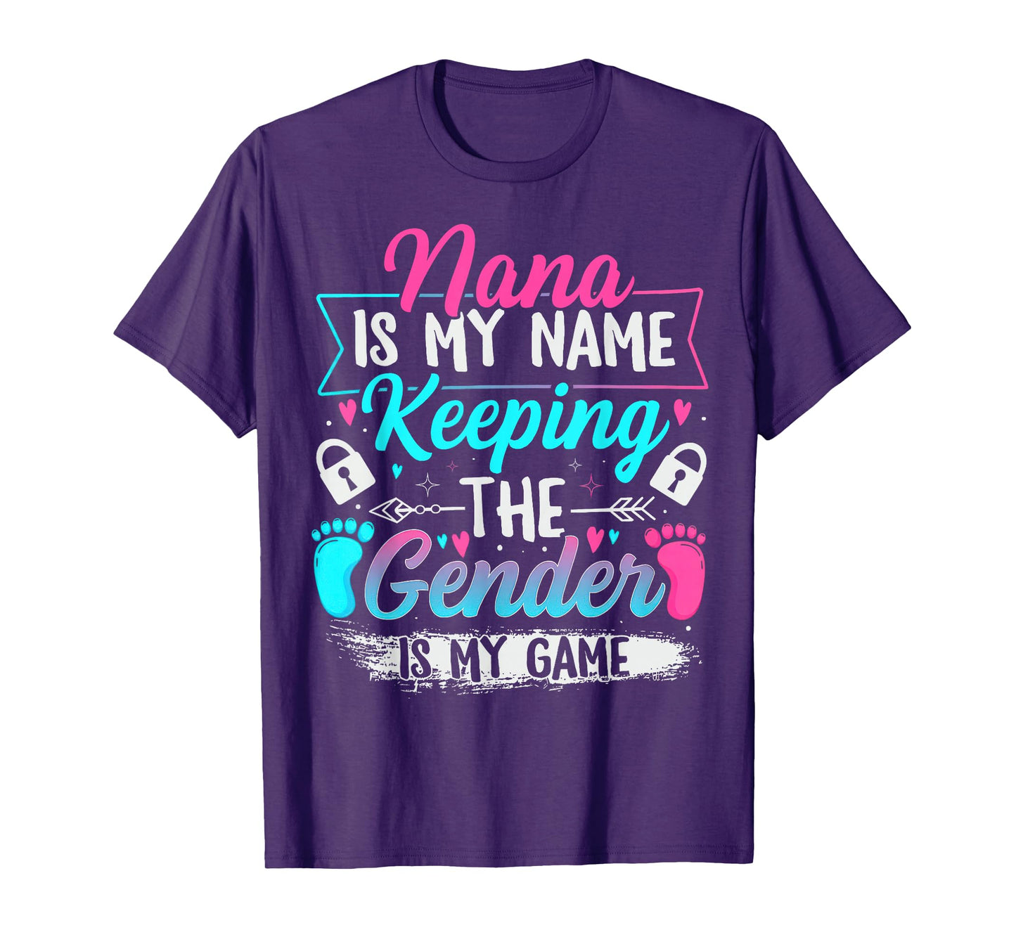 Gender Reveal Keeper of The Gender Nana Baby Shower T-Shirt