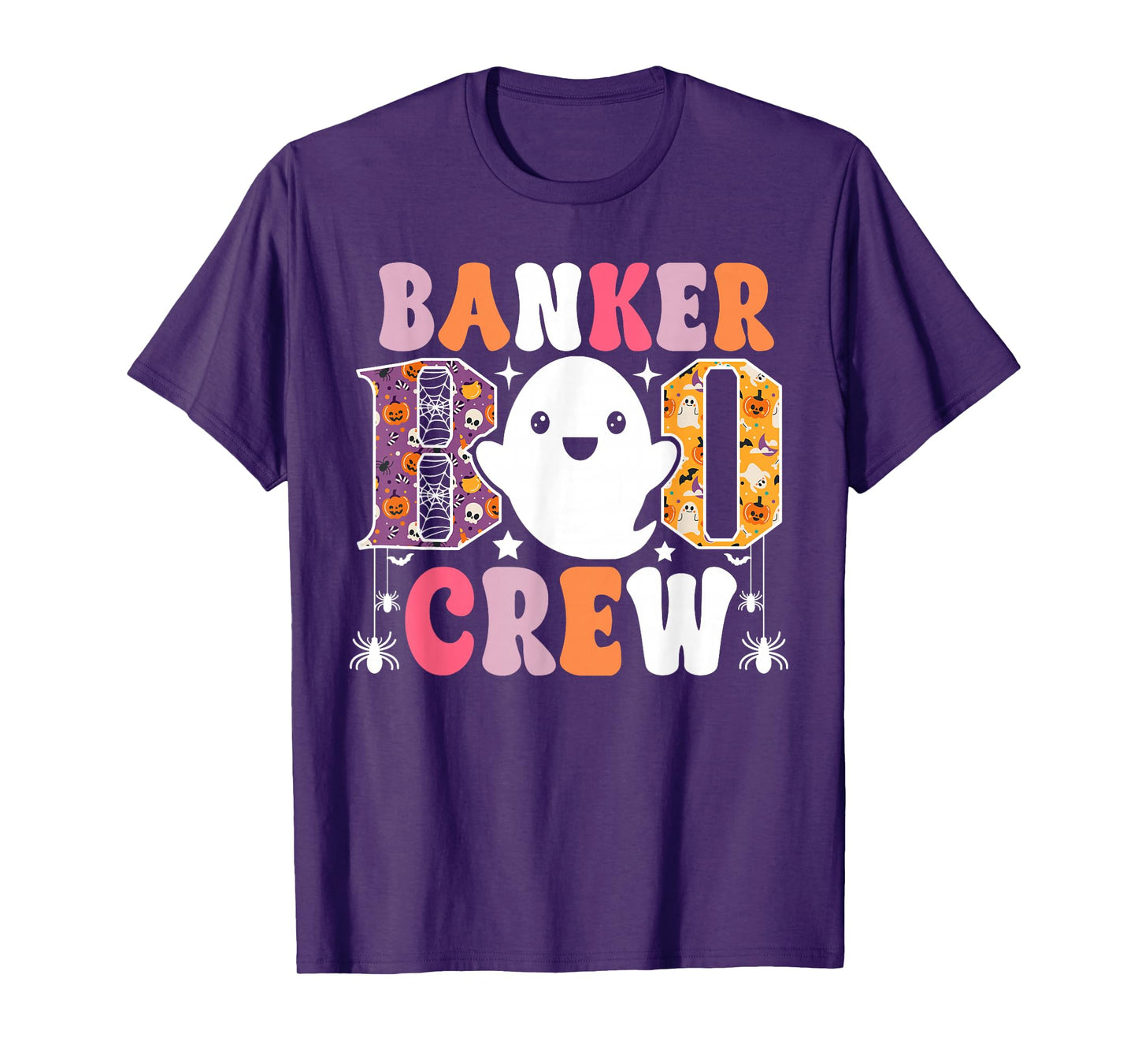 Banker Boo Crew Funny Ghost Halloween Costume T-Shirt