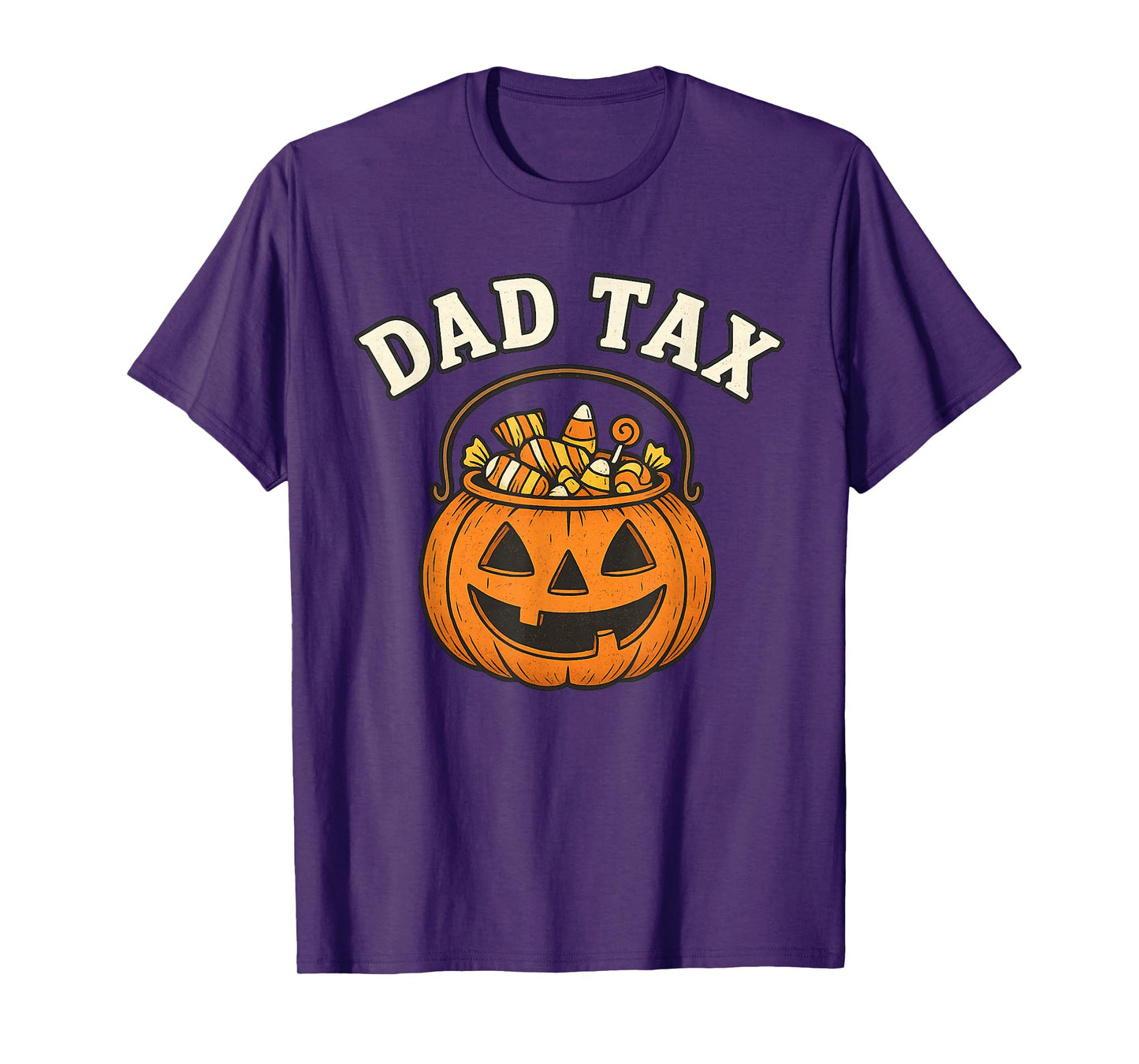 Dad Tax Halloween Trick Or Treat Candy Pumkin Dad Joke T-Shirt