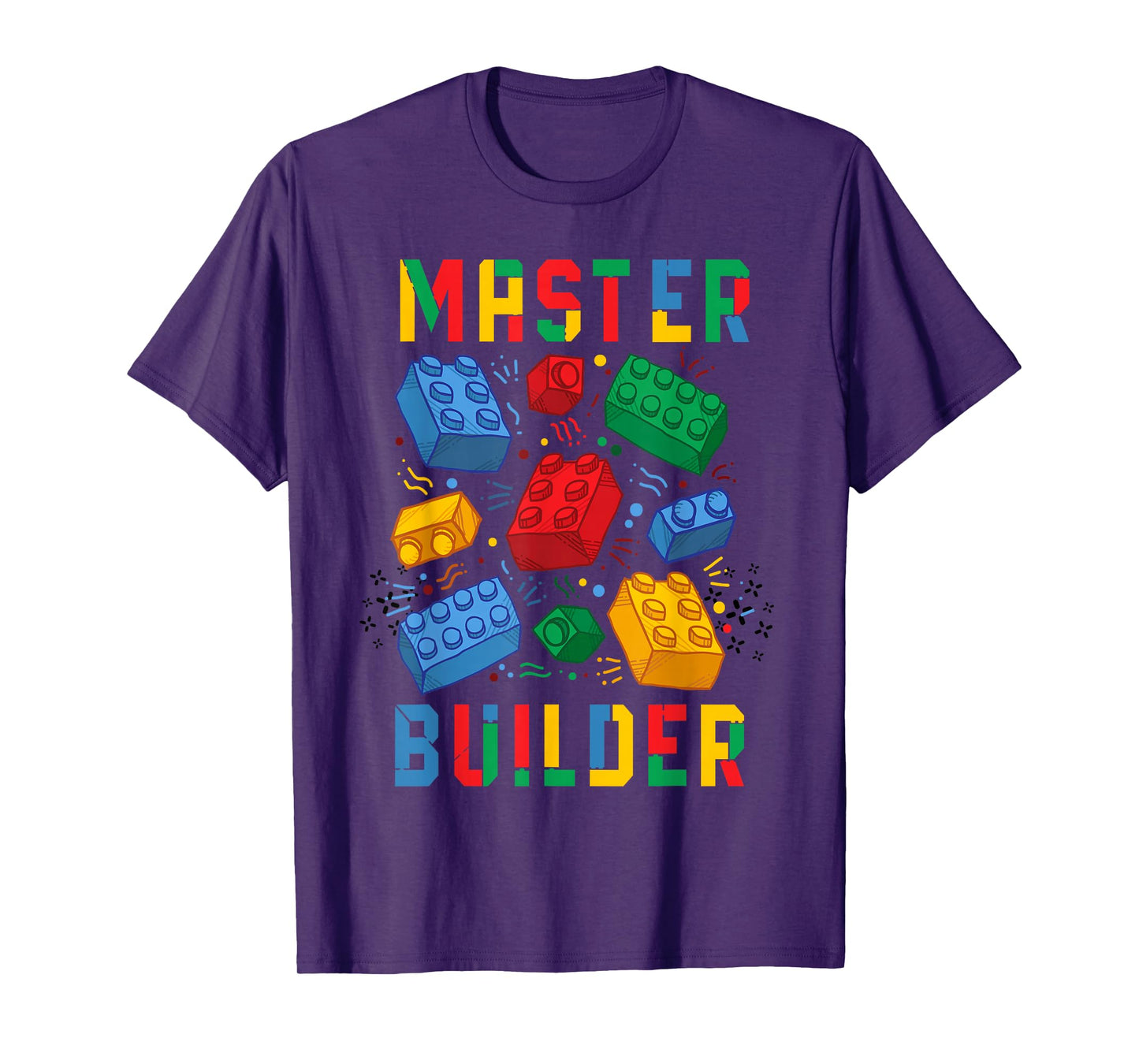 Brick Builder Funny Blocks Building Master Builder T-Shirt