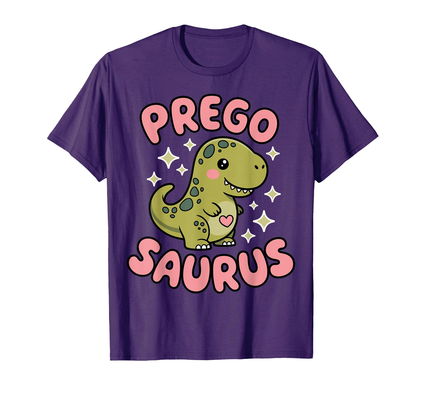 Pregosaurus Cute Retro Mommy Dinosaur Pregnancy Announcement T-Shirt