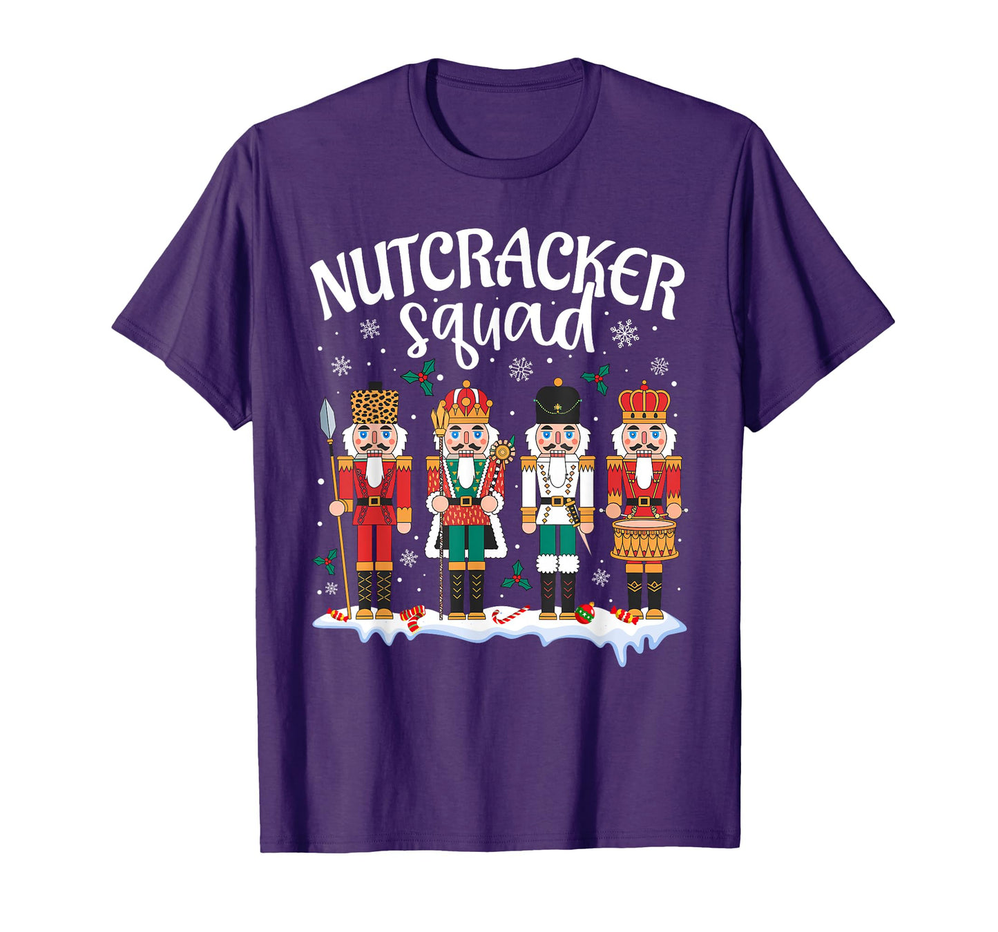 Nutcracker Squad Holiday Christmas Boy Girls Women Men T-Shirt
