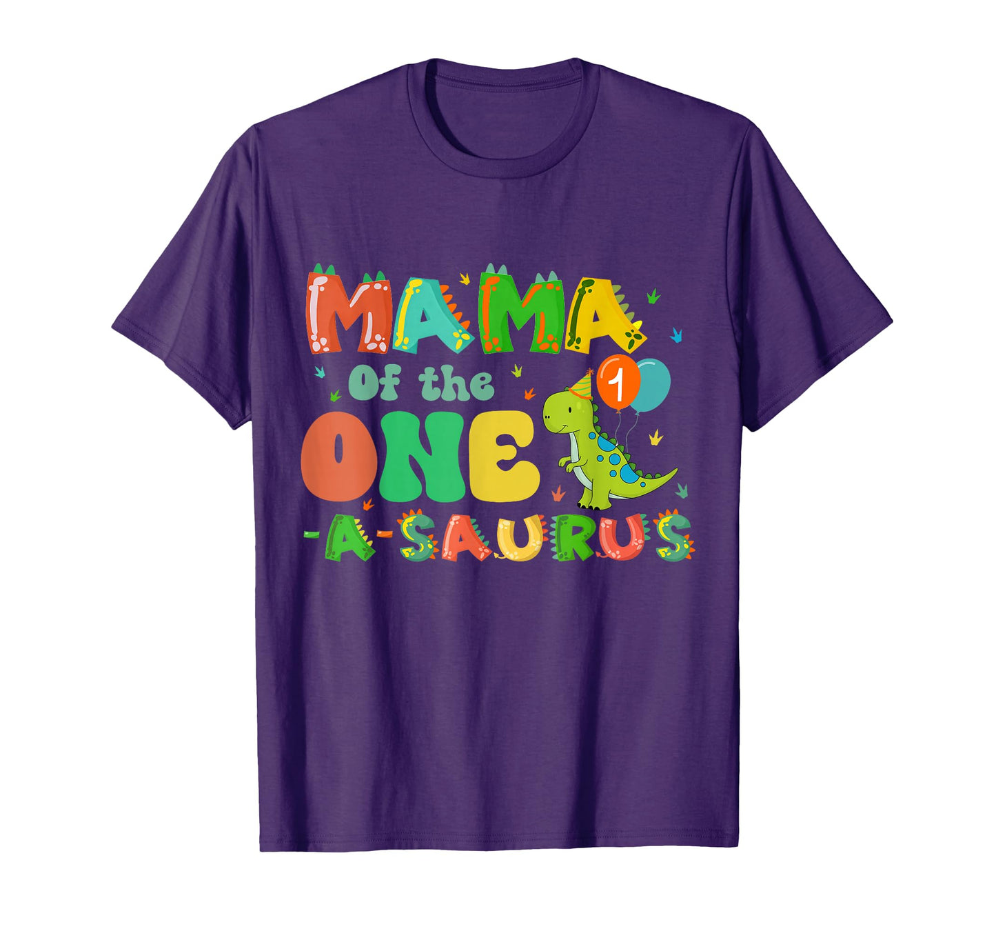 Mom Of The One-A-Saurus 1st Birthday Boy Dinosaur First Bday T-Shirt