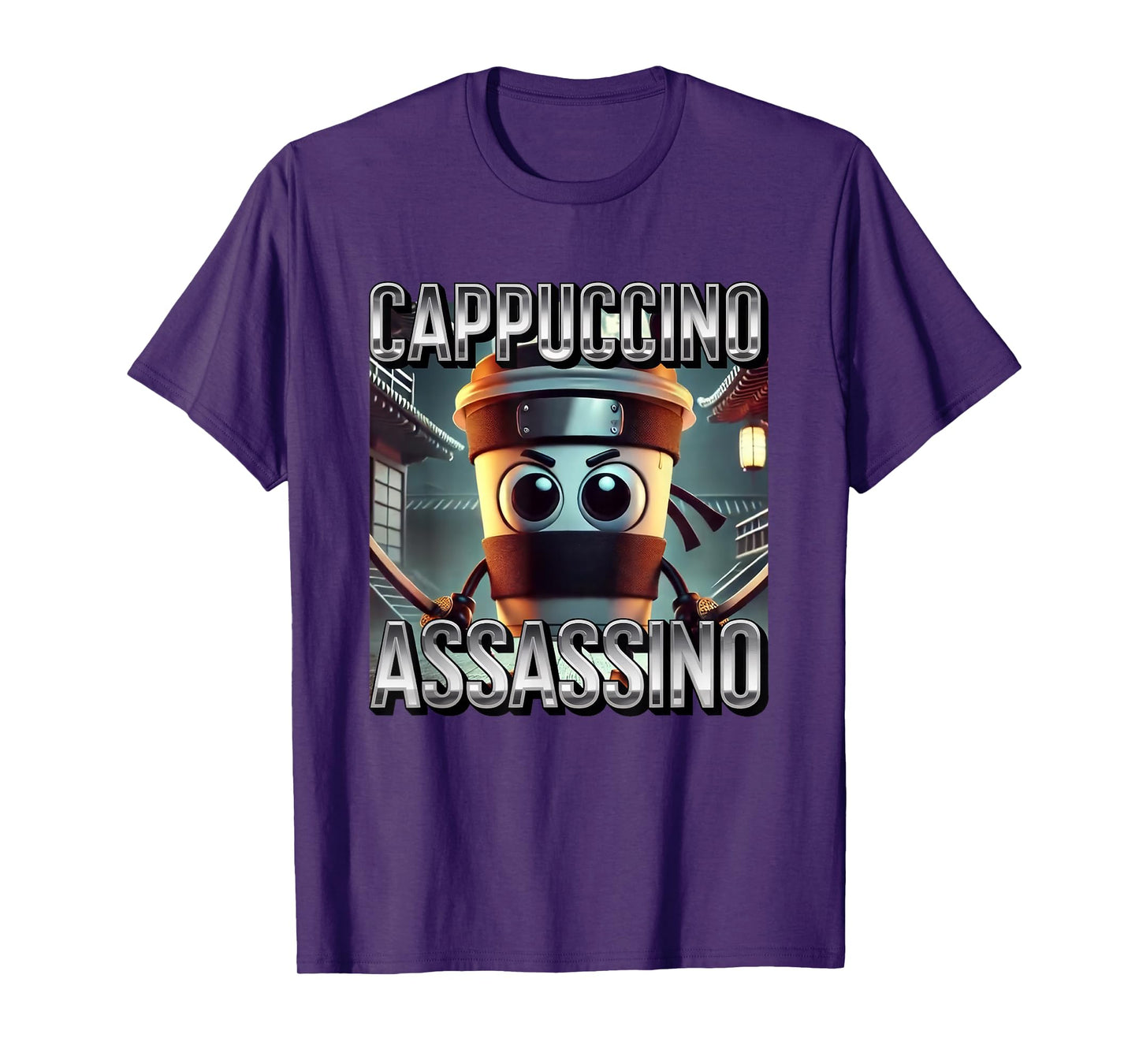 Cappuccino Assassino Coffee Lovers Italian Brainrot Meme T-Shirt