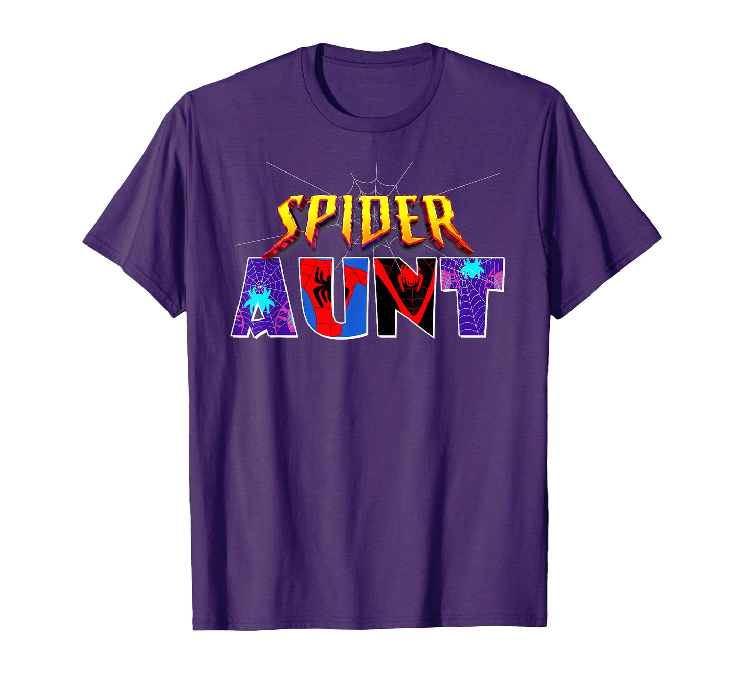 Spider Aunt Shirt Birthday Mothers Day Halloween Costumes T-Shirt