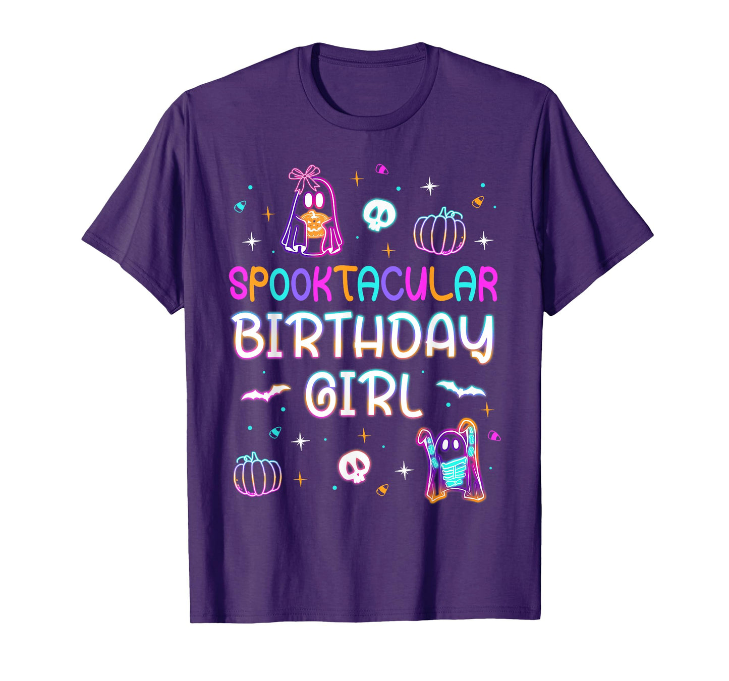 Spooktacular Birthday Girl Funny Birthday Girl Ghost Party T-Shirt