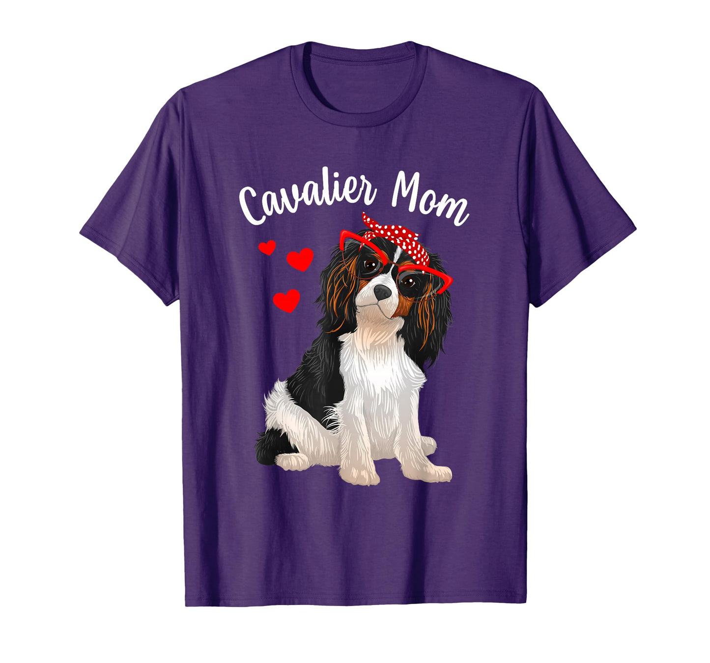 Cavalier King Charles Art For Women Mom Cavalier Spaniel T-Shirt