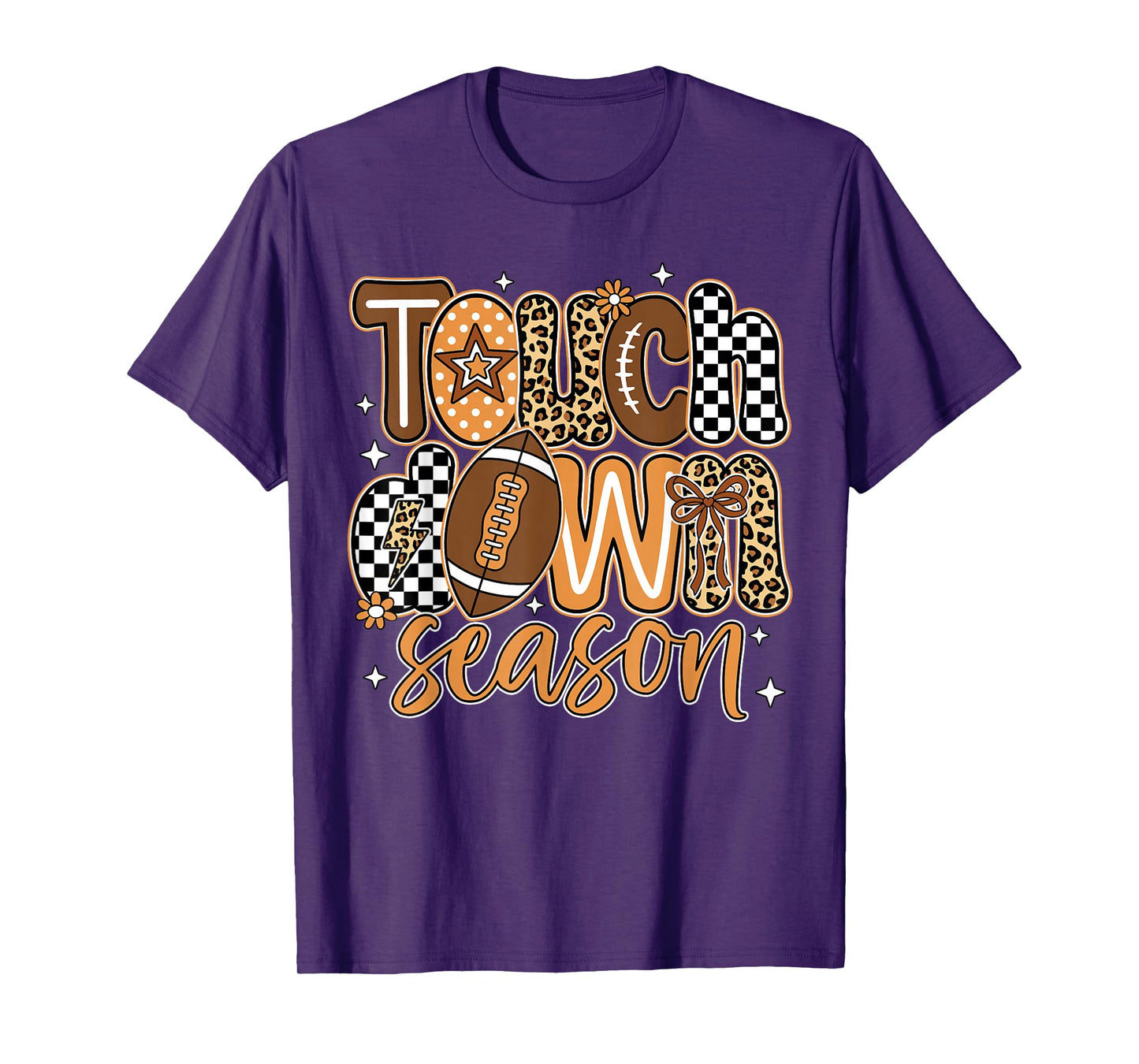 Touch Down Season Football Game Day Fall Football Autumn T-Shirt
