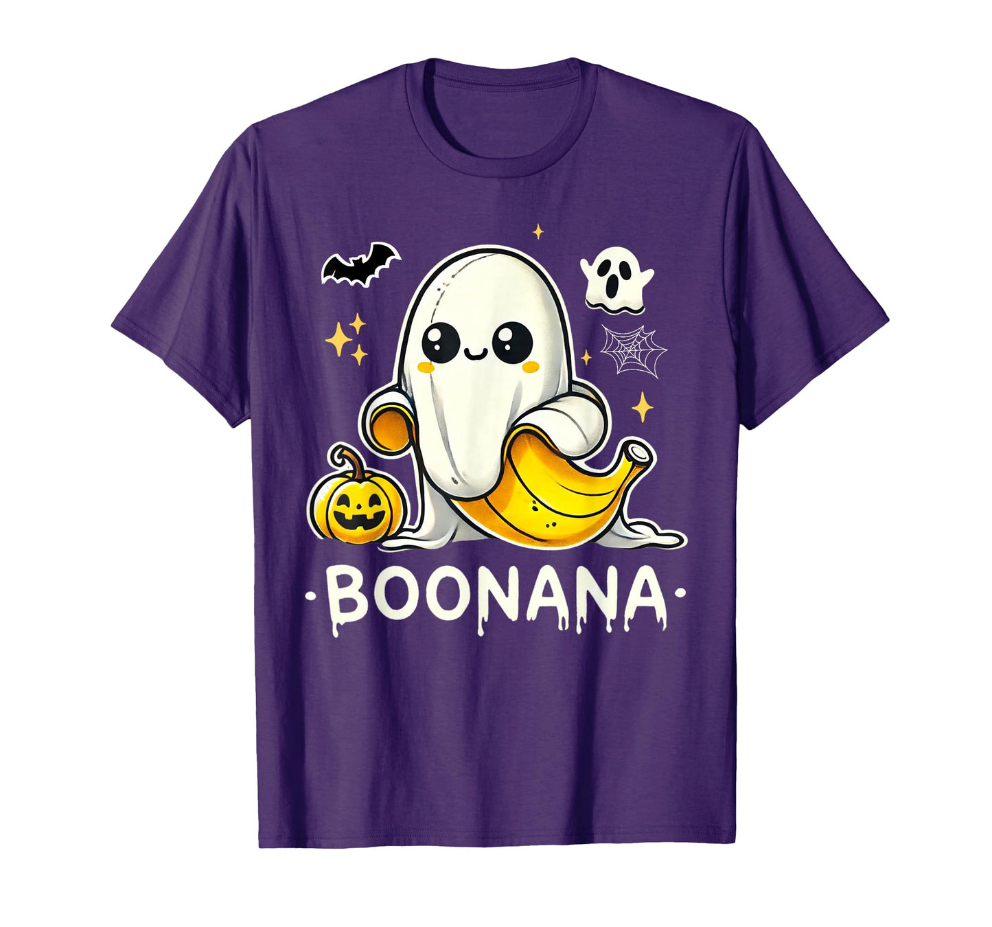 Boonana Cute Ghost Banana Halloween Costume Men Women T-Shirt