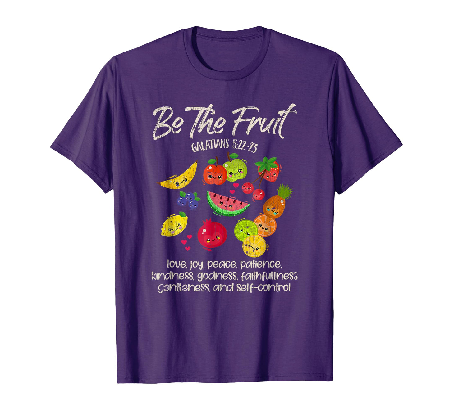Vintage Retro Be The Fruit Christian Verse Spirit Galatians T-Shirt