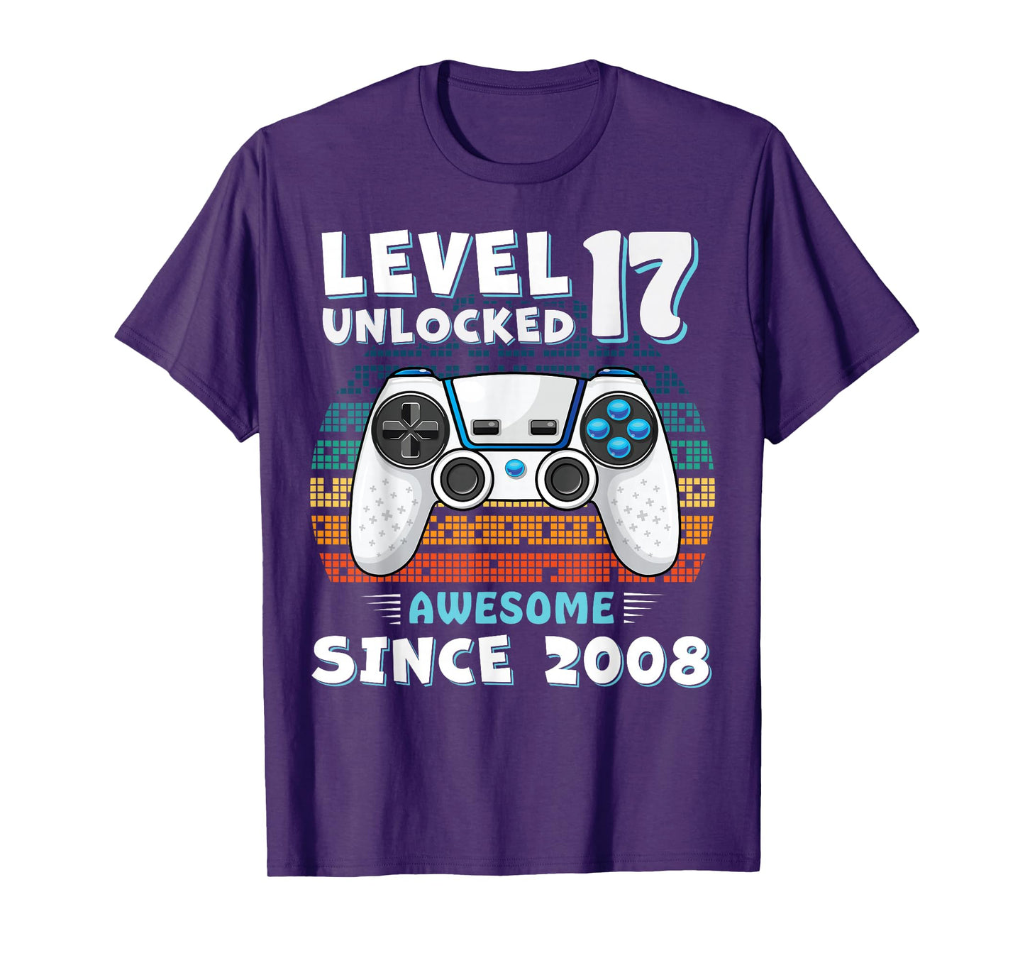 17 Year Old BDay Decorations Men Boy 17yr 2008 17th Birthday T-Shirt