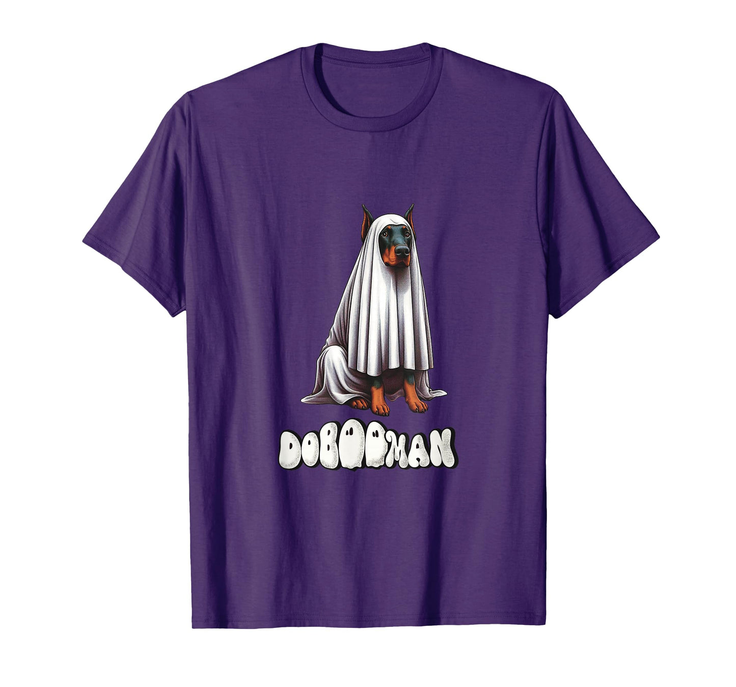 Funny Doberman Halloween Ghost, DoBOOman, Dobie Mom T-Shirt