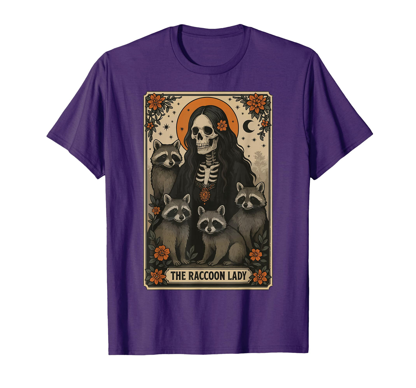 The Raccoon Lady Tarot Card T-Shirt