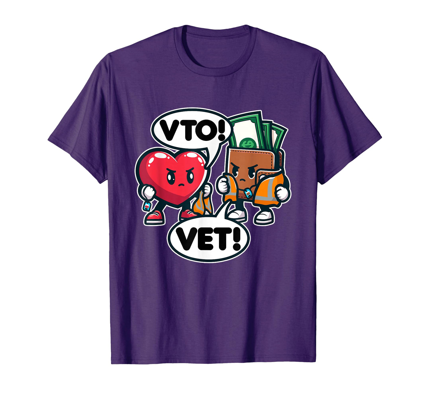 Swagazon Associate Heart Says VTO Wallet Says VET T-Shirt