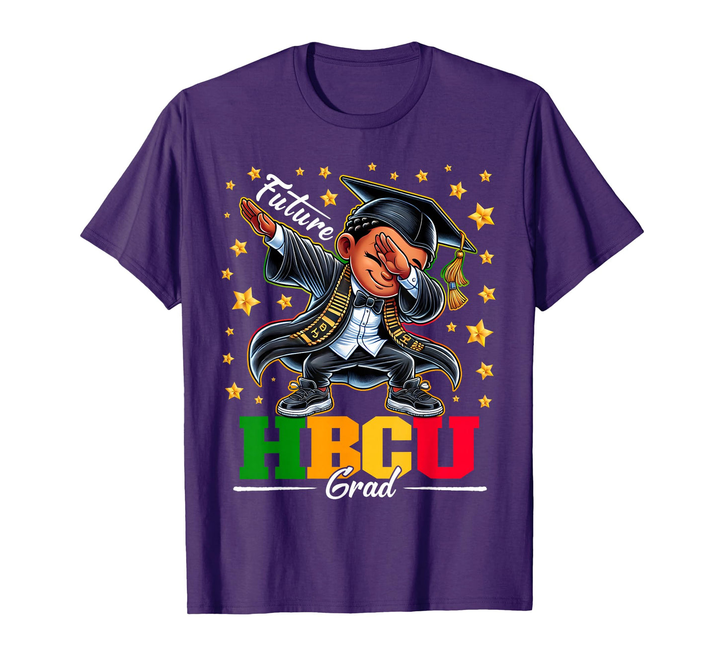 Future HBCU Grad Dabbing Kid Graduation for boys Kids T-Shirt