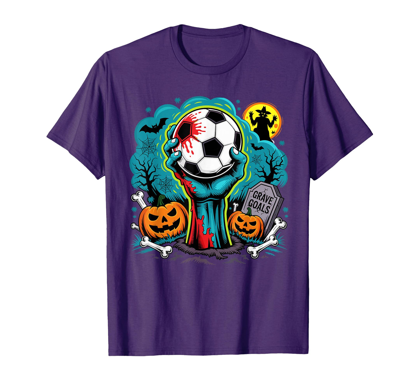 Grave Goals Zombie Soccer Halloween for Soccer Players T-Shirt