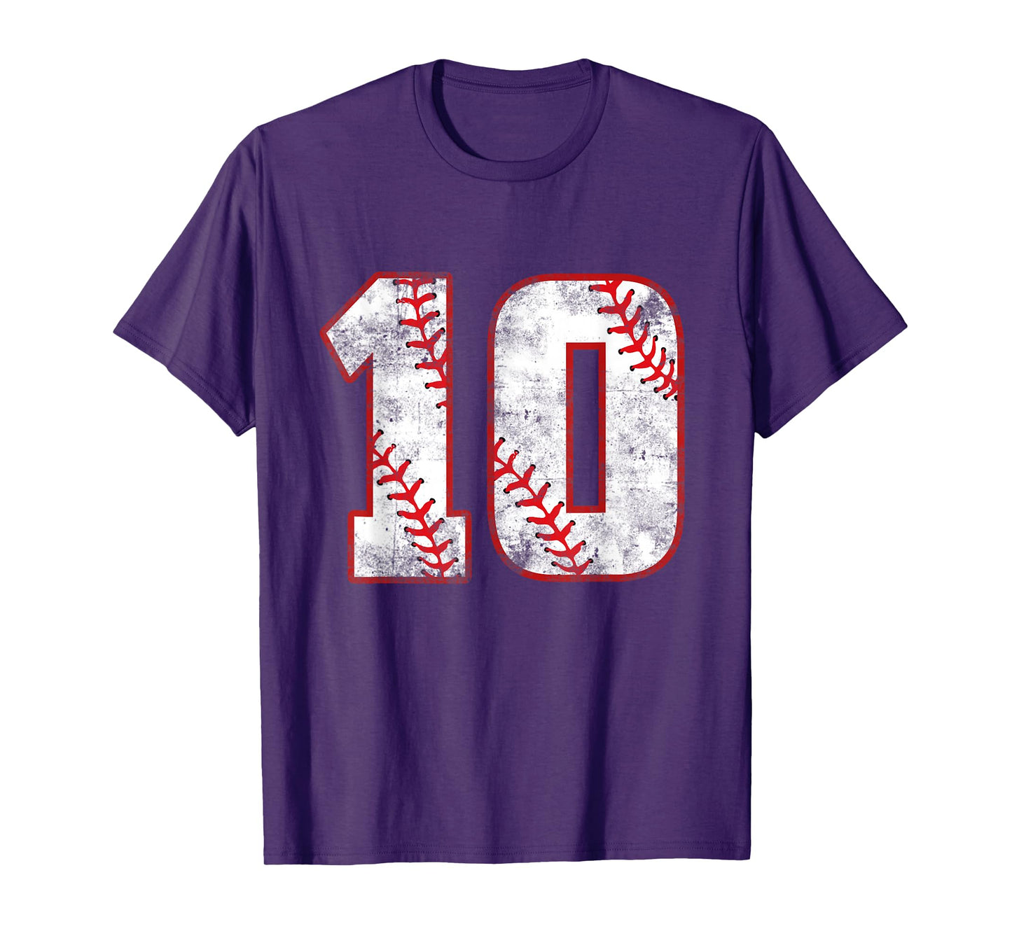 Baseball 10 Jersey 10th Birthday Gifts 10 Year Old Boys Kids T-Shirt