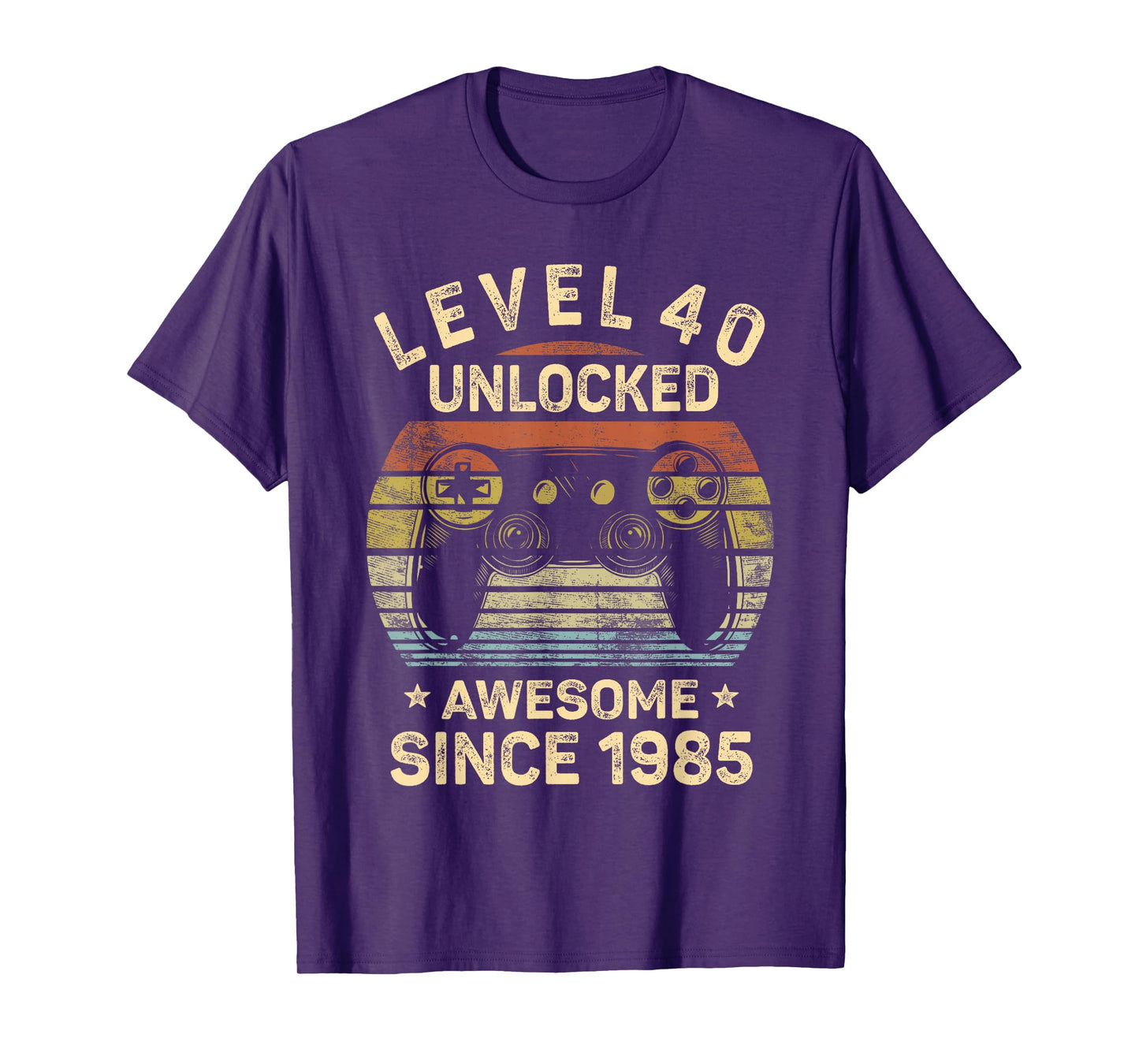Level 40 Unlocked 40th Birthday 40 Year Old Gifts Gamer Bday T-Shirt