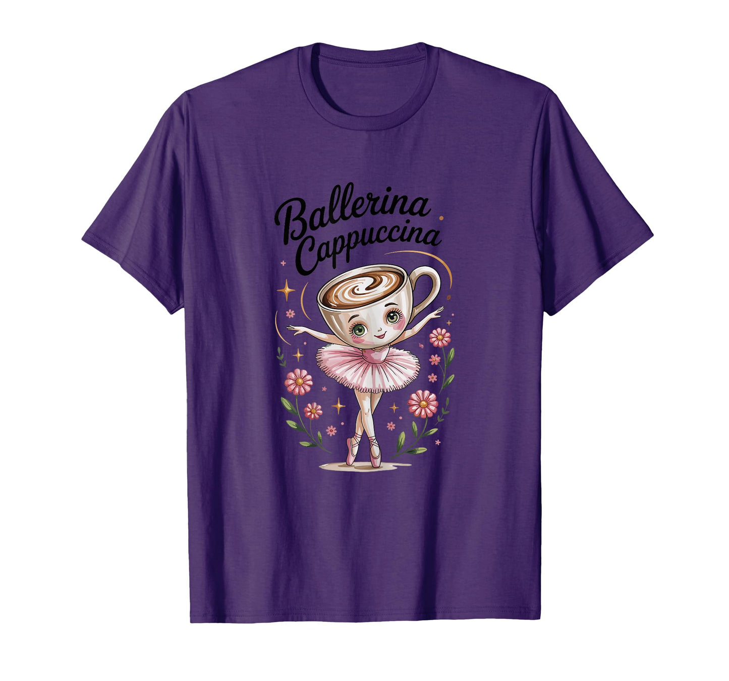Kids Meme Cappuccino Italian Brainrot Ballerina Cappuccina T-Shirt
