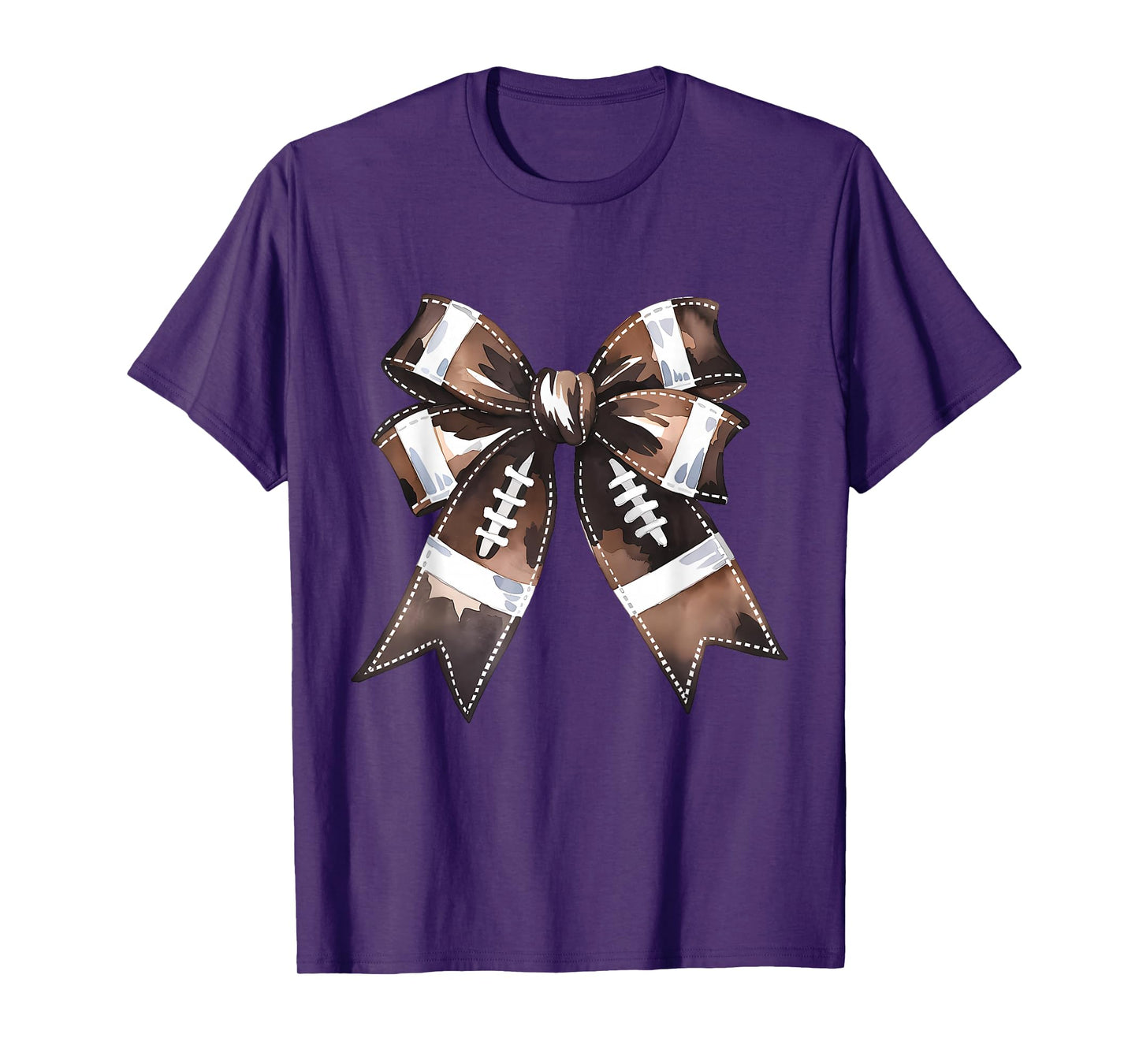 American Football Coquette Bow Cute Football Game T-Shirt