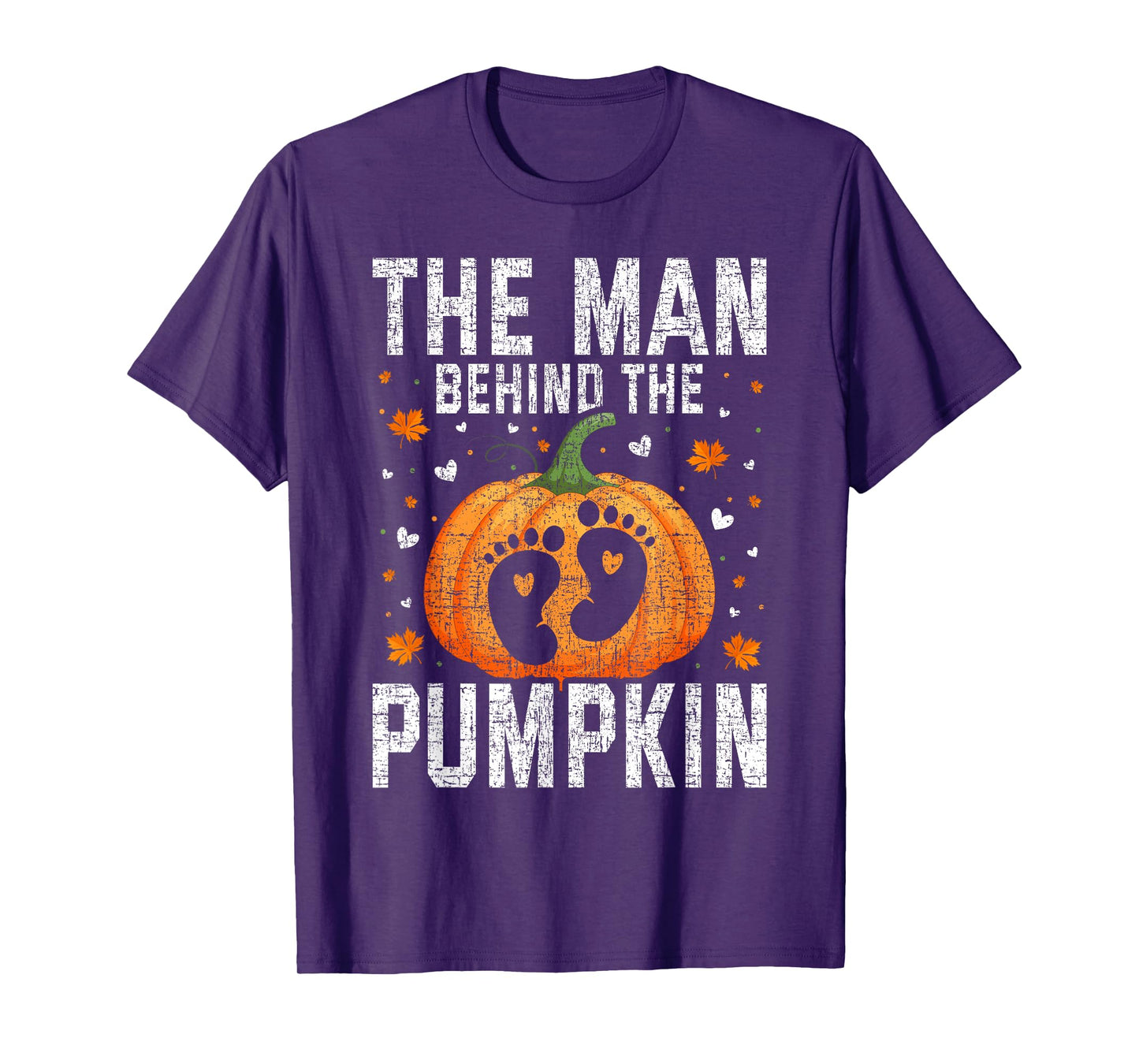 Pregnant Thanksgiving Costume for Dad Expecting Lil Pumpkin T-Shirt