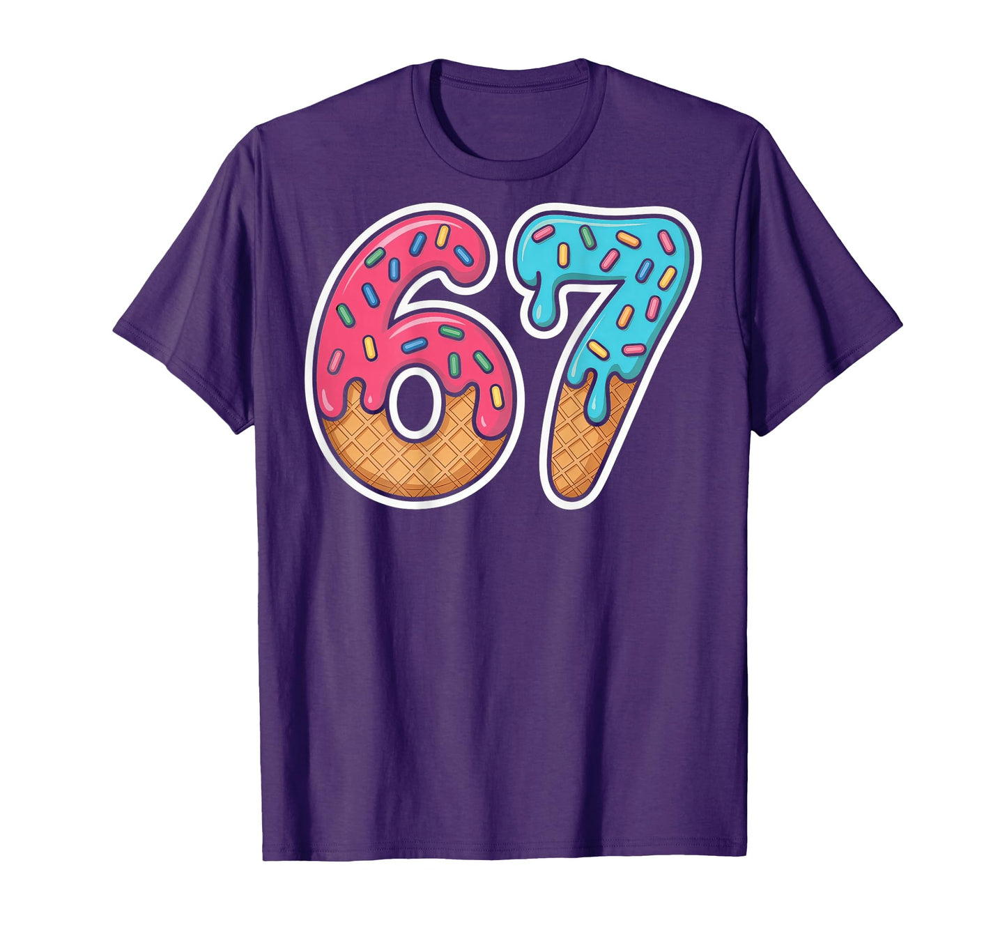 67 Ice Cream Drip (On Back) T-Shirt