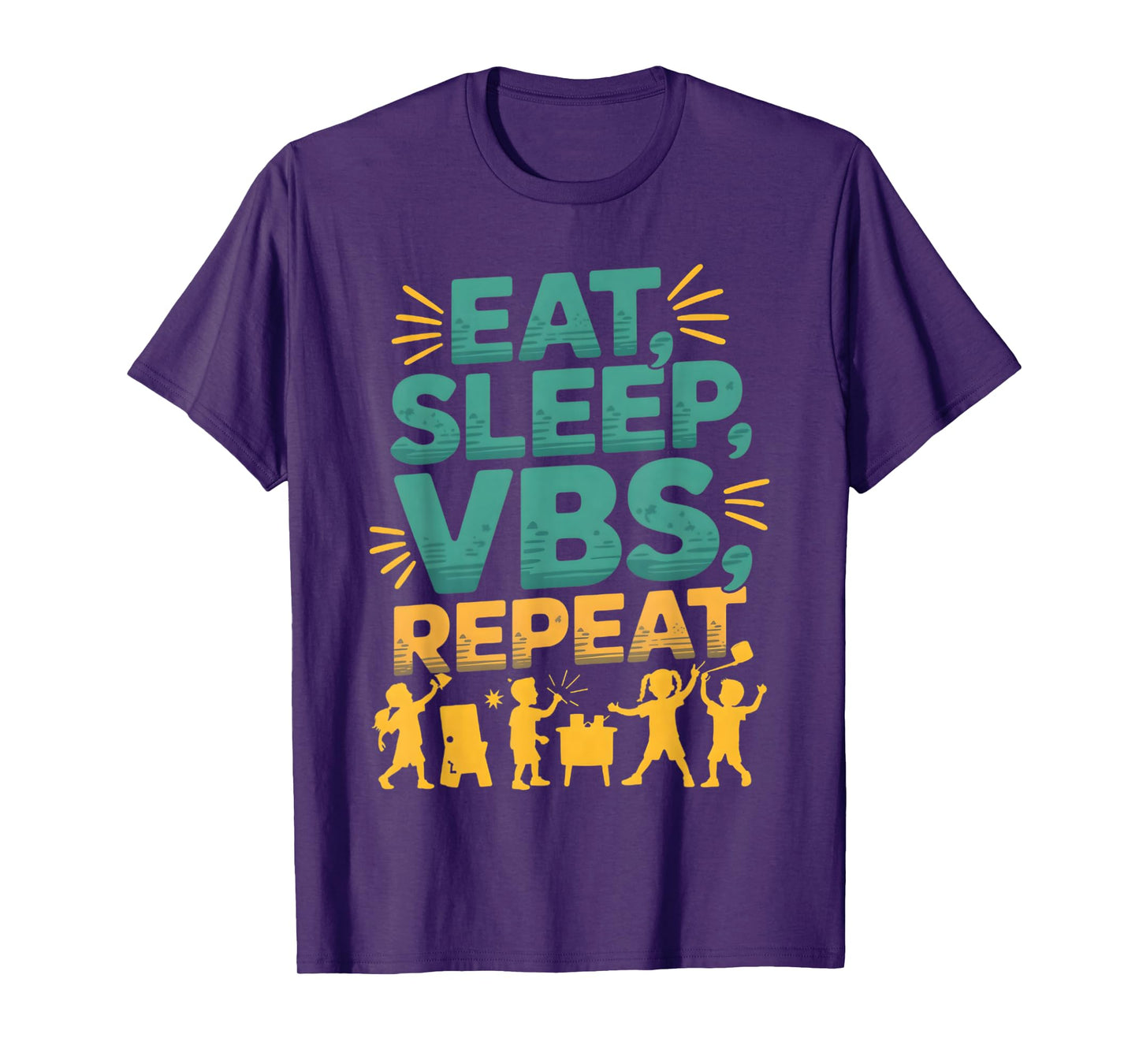Eat Sleep VBS Repeat Vacation Bible School Design T-Shirt