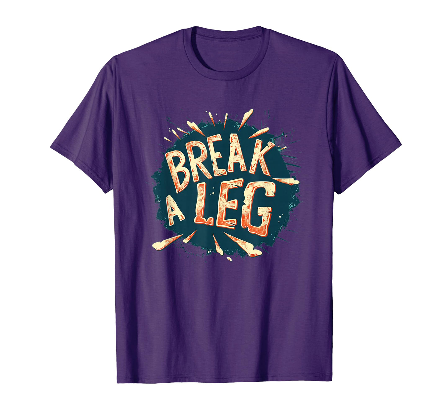 Funny Break a Leg Idiom Costume for Boys and Girls T-Shirt