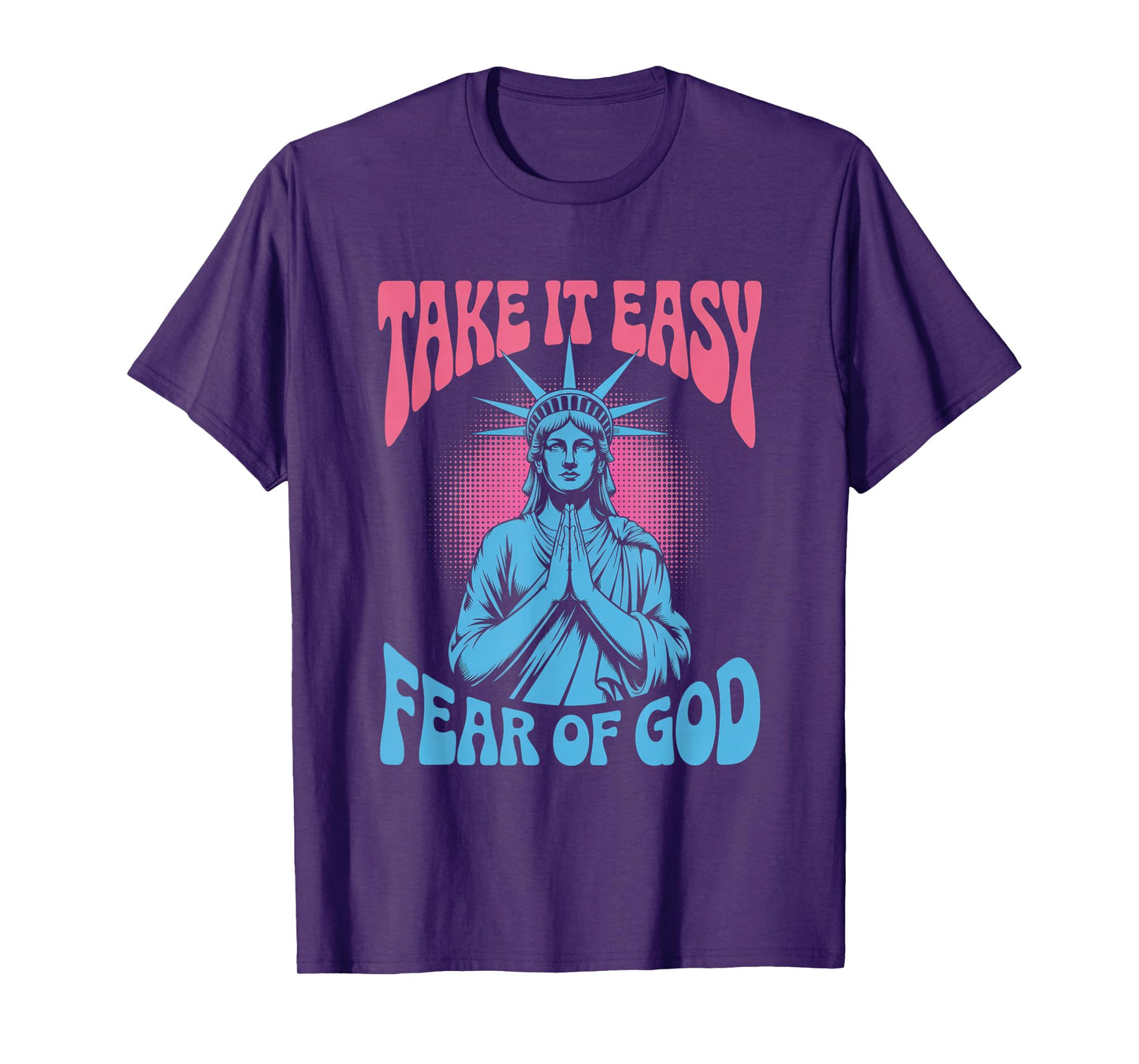 Praying Liberty Fear of Lord Christian Streetwear T-Shirt